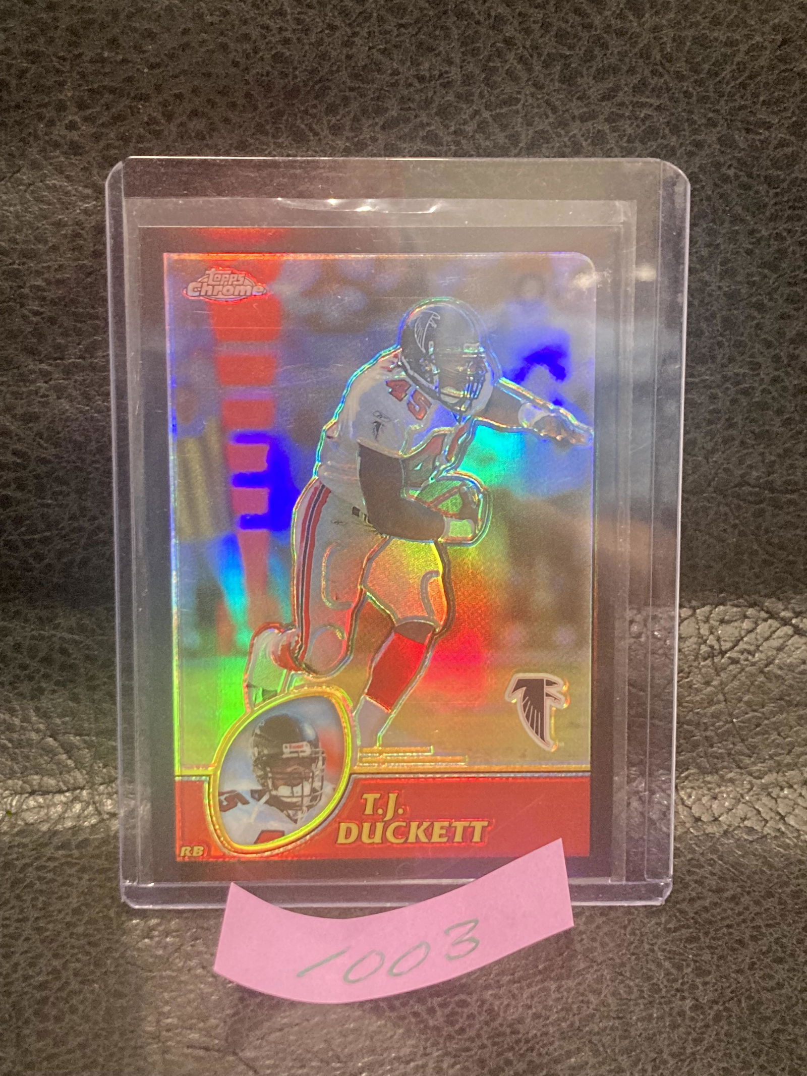 Tj Duckett 2003 Topps Chrome Refractor #/599 Falcons (1 of 2)