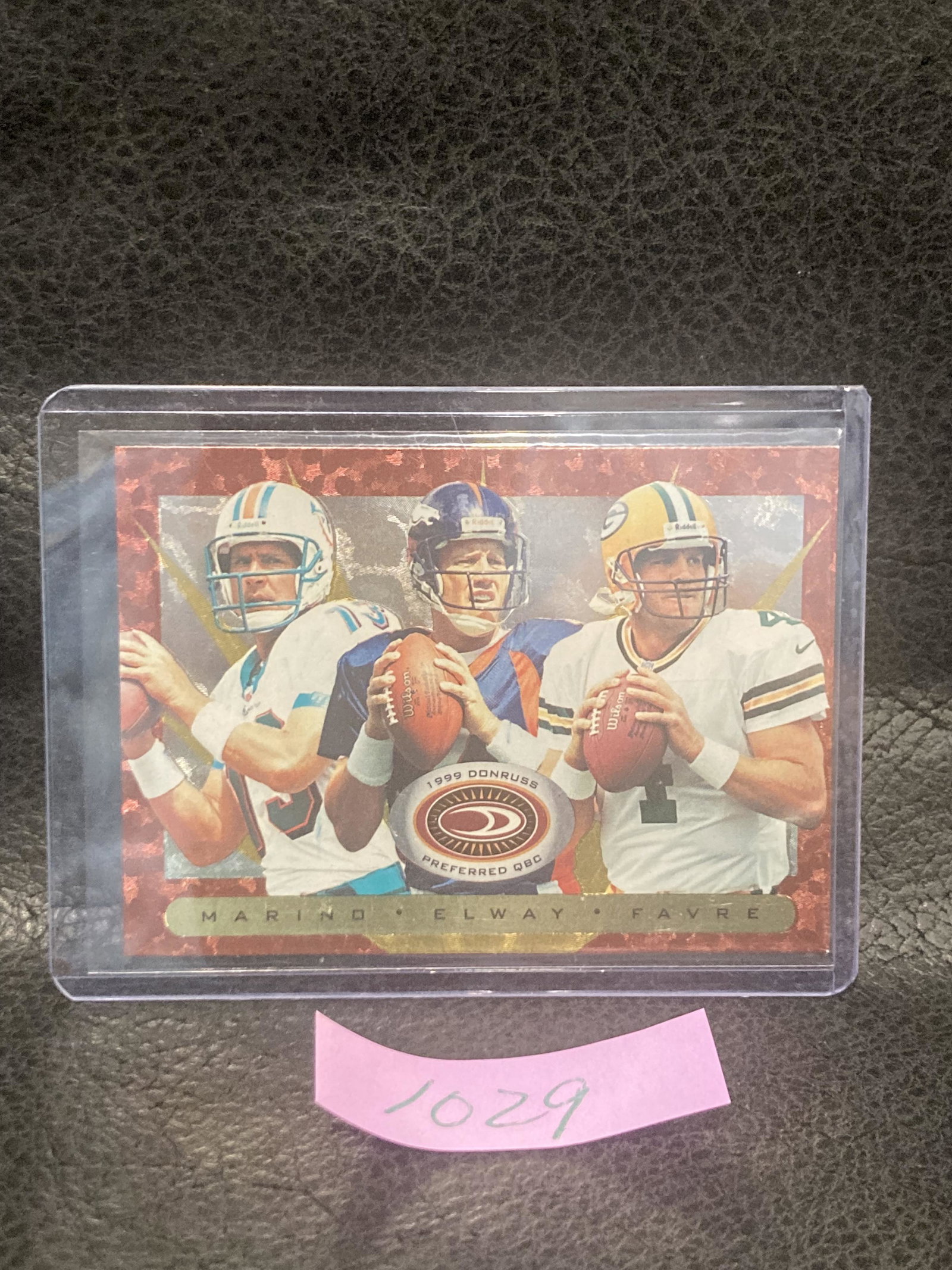 John Elway Dan Marino Brett Favre 1999 Donruss Preferred Qbc Power #45 Hof: John Elway Dan Marino Brett Favre 1999 Donruss Preferred Qbc Power #45 Hof