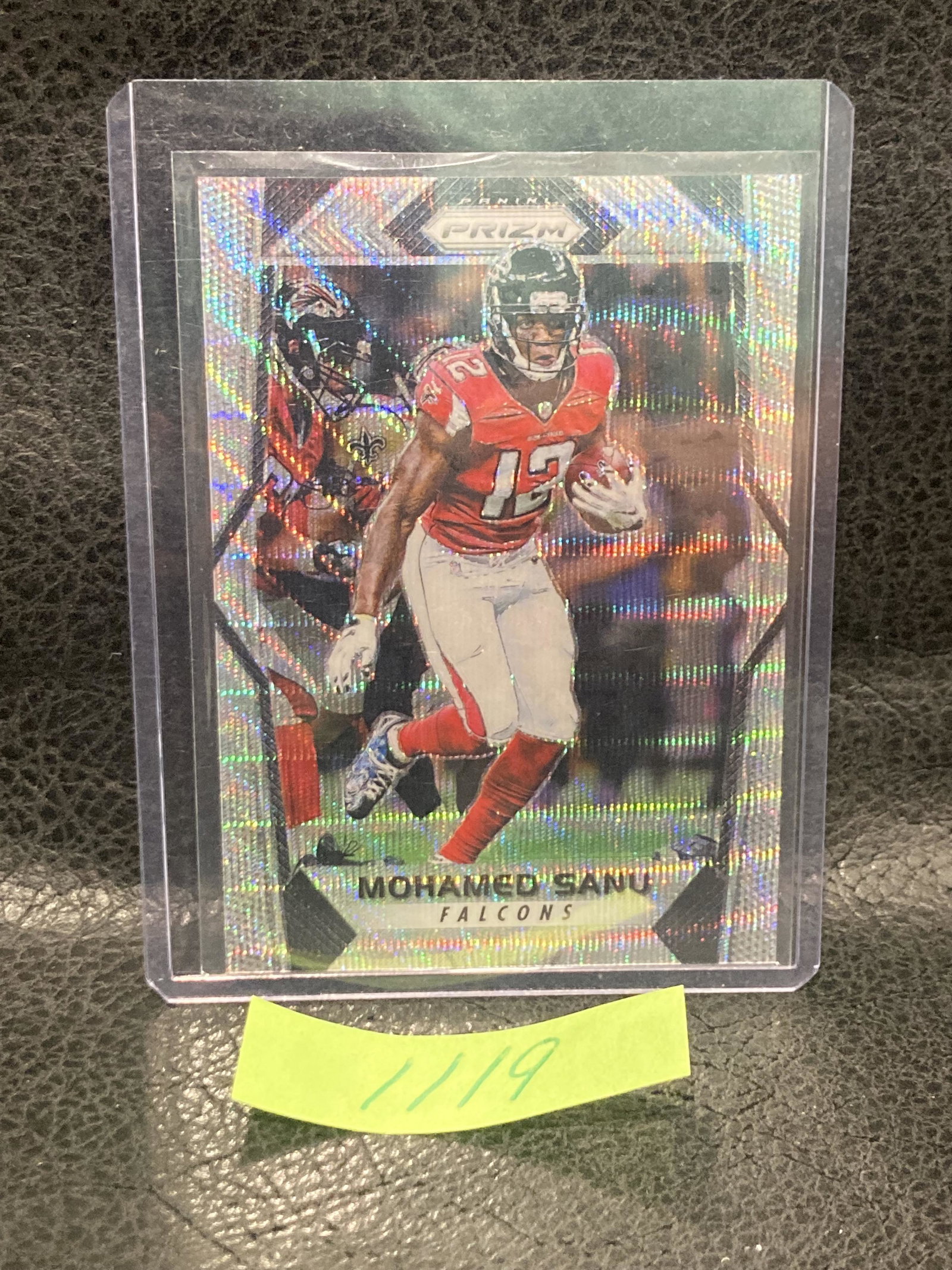 Mohamed Sanu /149 2017 Panini Prizm Blue Wave Parallel Atlanta Falcons #189 (1 of 2)