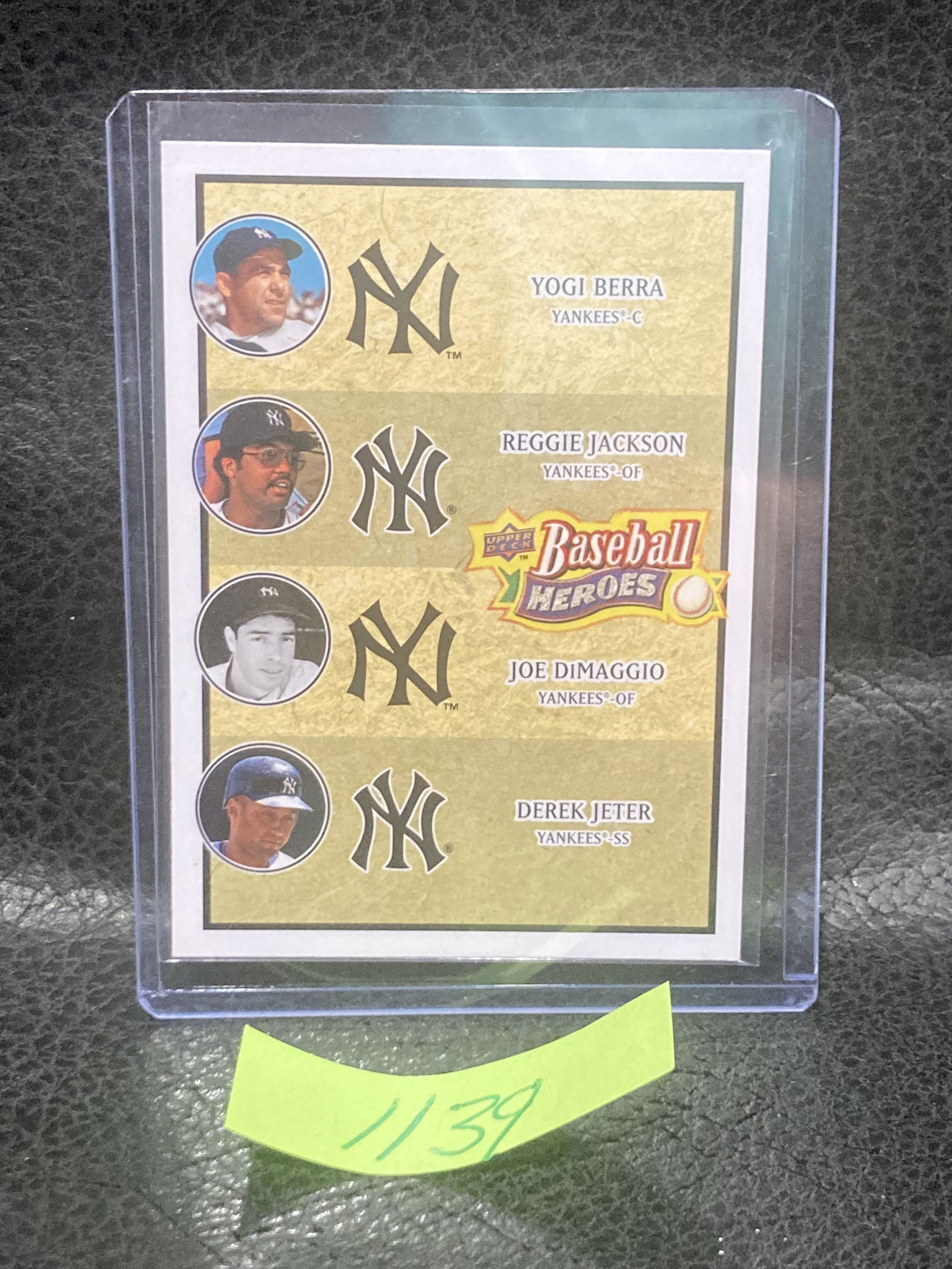 Yogi Berra Reggie Jackson Joe Dimaggio Derek Jeter2008 Upper Deck Heroes #197 (1 of 2)