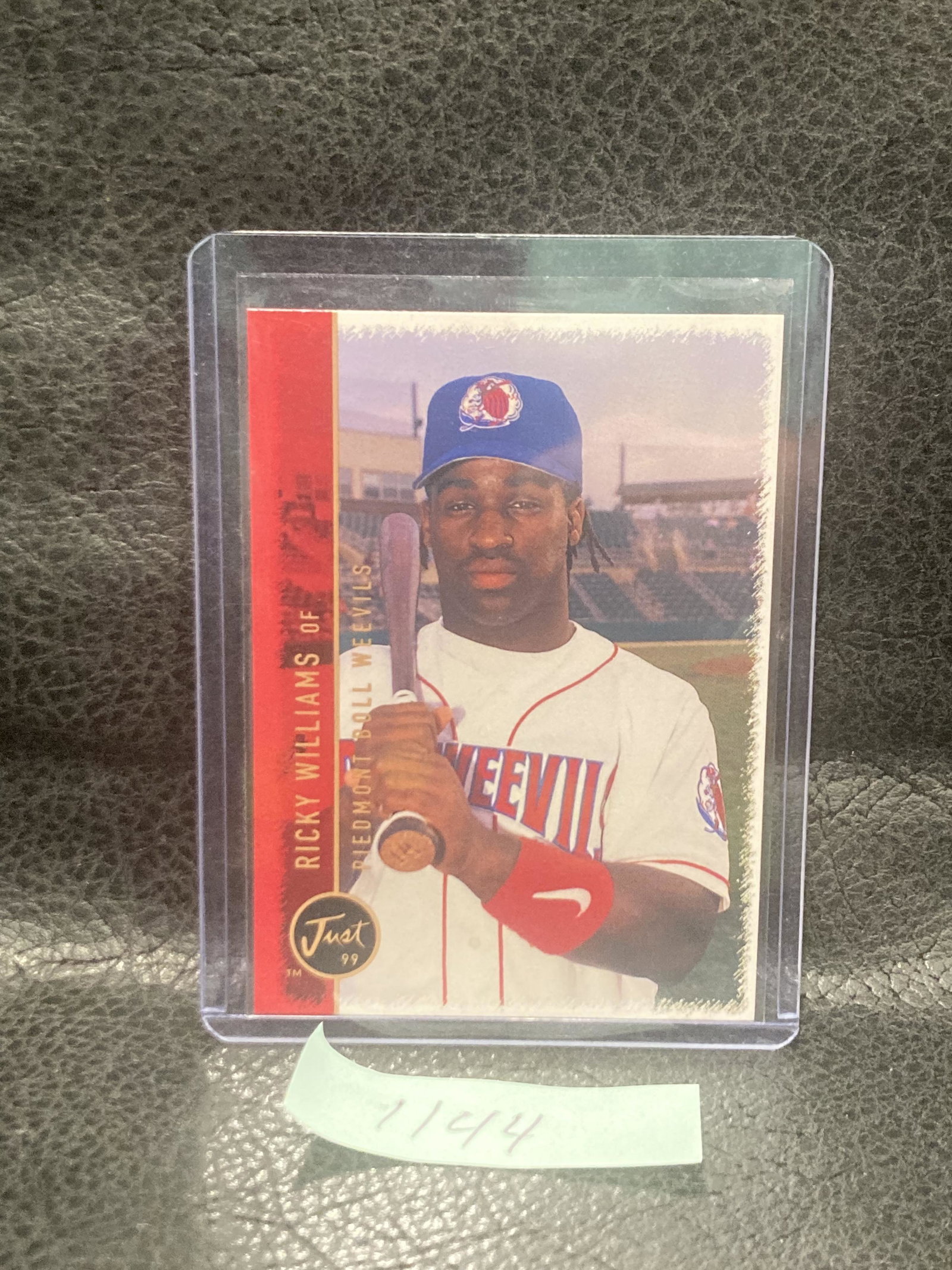 Ricky Williams 1999 Just Minors Piedmont Boll Weevils #36: Ricky Williams 1999 Just Minors Piedmont Boll Weevils #36