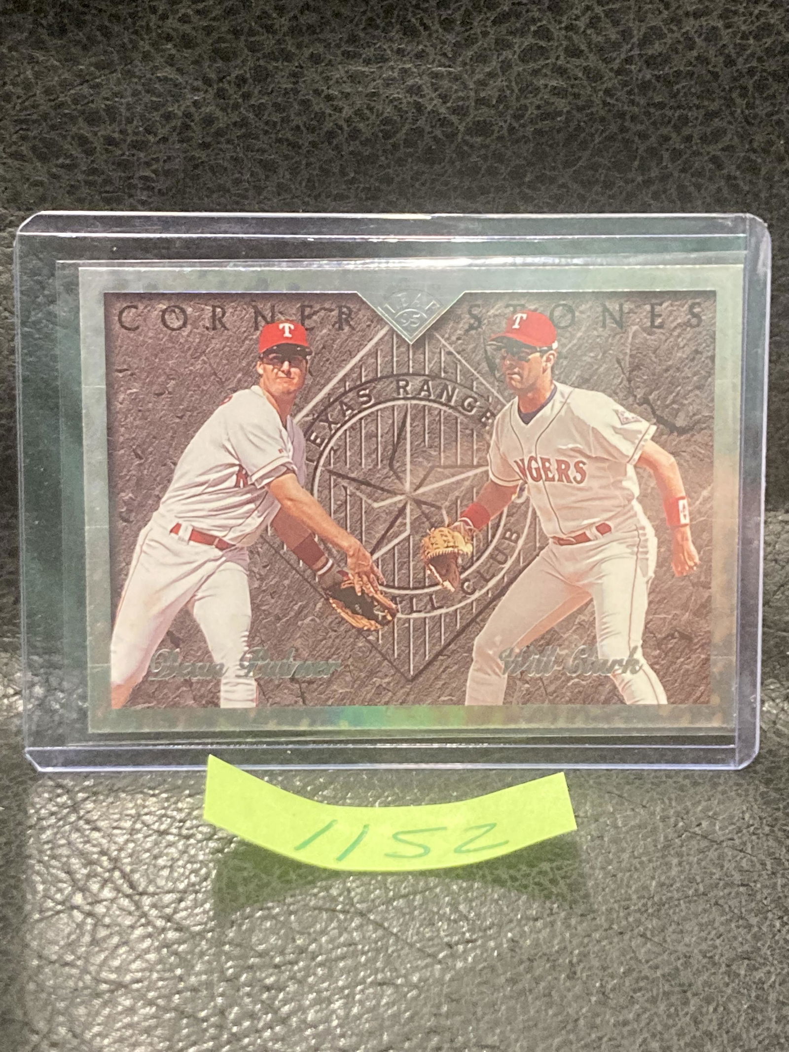 Will Clark Dean Palmer 1995 Leaf Cornerstones #5 Texas Rangers (1 of 2)