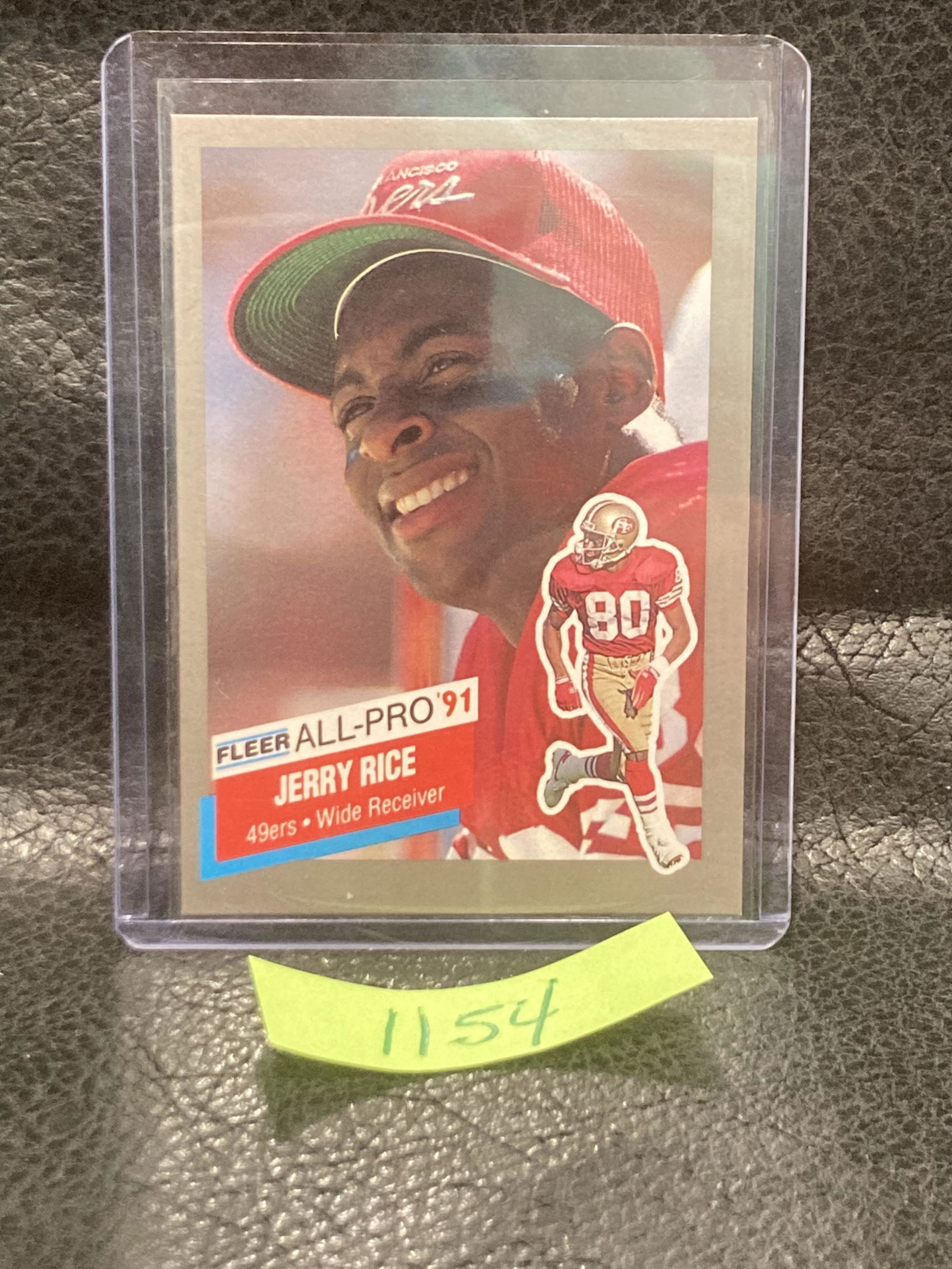 Jerry Rice 1991 Fleer All Pro #20 San Francisco 49ers (1 of 2)