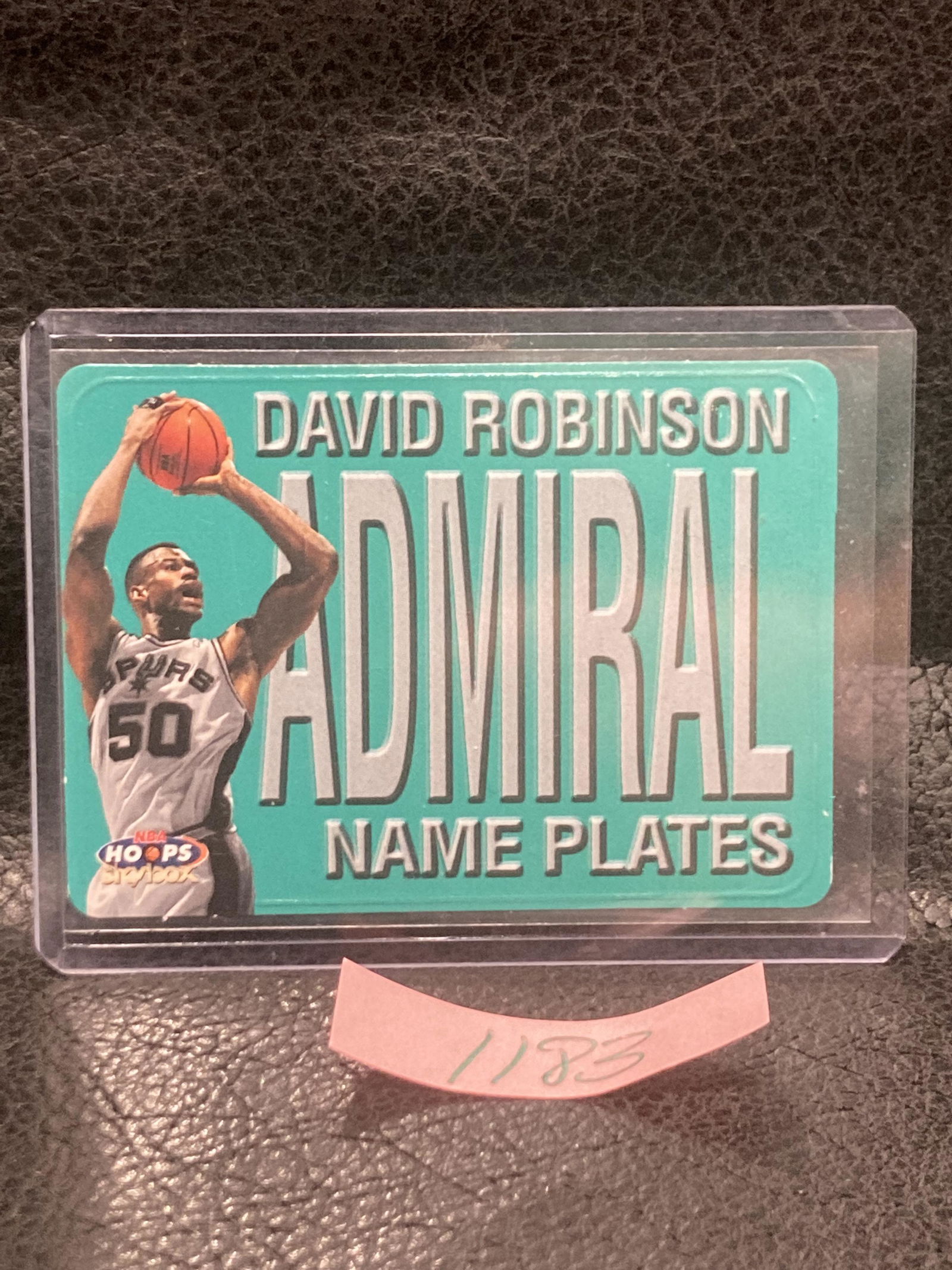 David Robinson 1999-00 Skybox Name Plates San Antonio Spurs #9: David Robinson 1999-00 Skybox Name Plates San Antonio Spurs #9