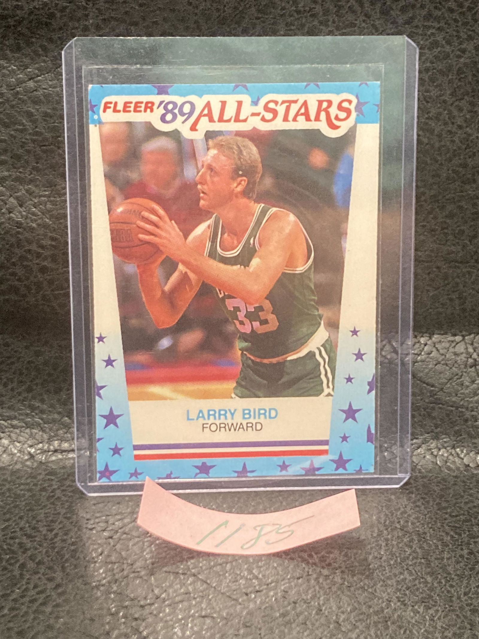 Larry Bird 1990 Fleer All Star #2 Insert Sticker Celtics (1 of 2)