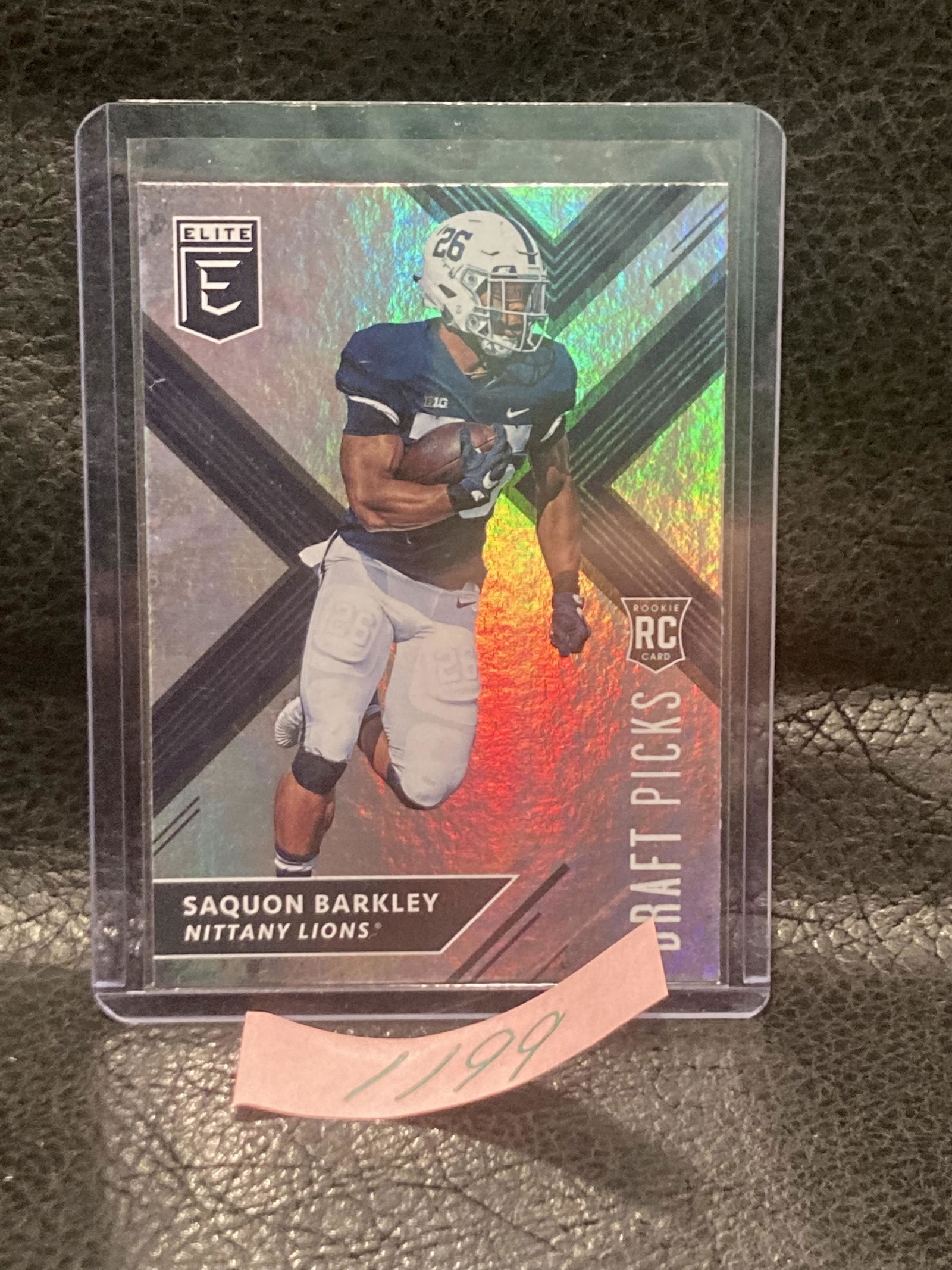 Saquon Barkley Rc Variation 2018 Panini Elite Draft #105 Rookie Ny Giants (1 of 2)