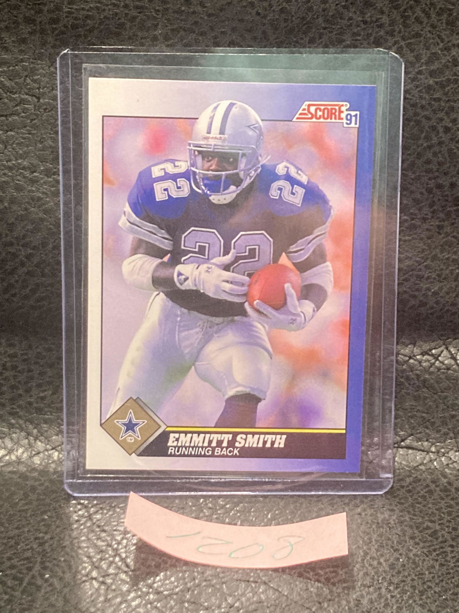 Emmitt Smith 1991 Score Football Rookie Dallas Cowboys #15 Rc (1 of 2)