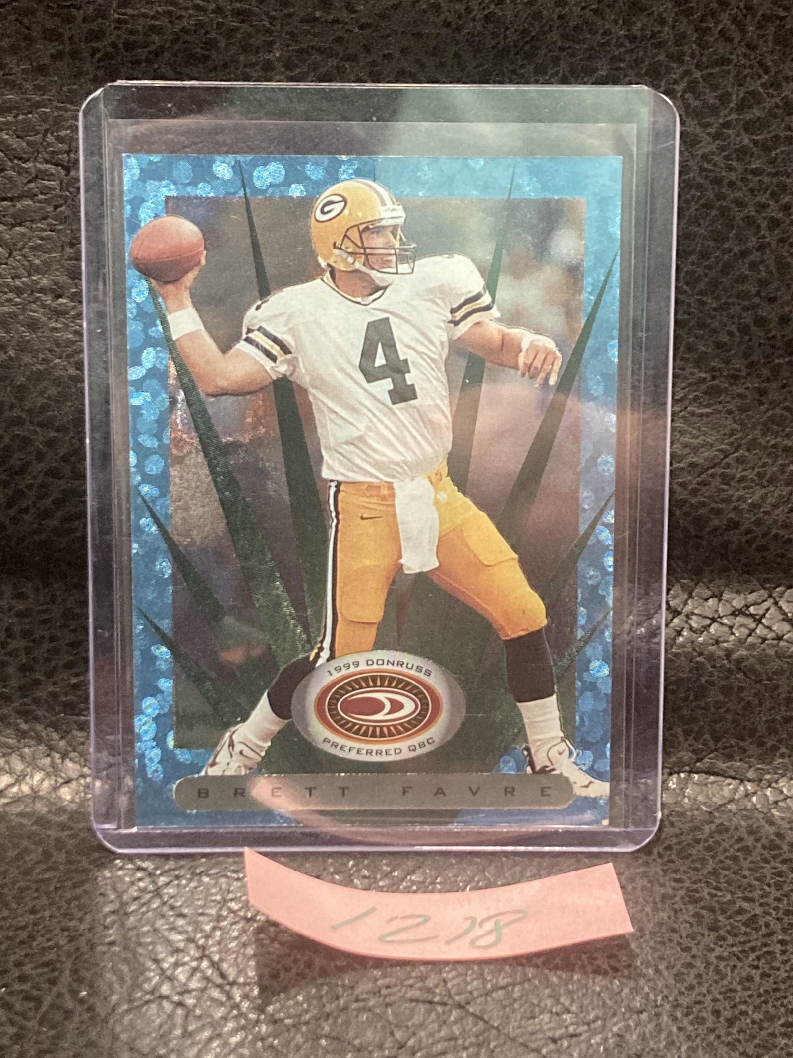 Brett Favre 1999 Donruss Preferred Qbc #110 Aqua Packers: Brett Favre 1999 Donruss Preferred Qbc #110 Aqua Packers