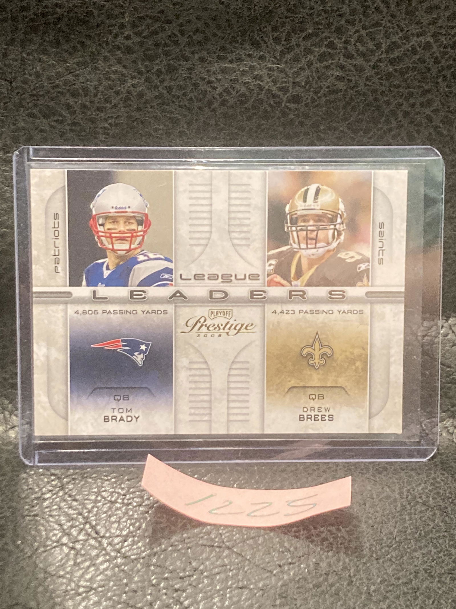 Tom Brady Drew Brees Brett Favre Tony Romo 2008 Prestige League Leaders Mint (1 of 2)
