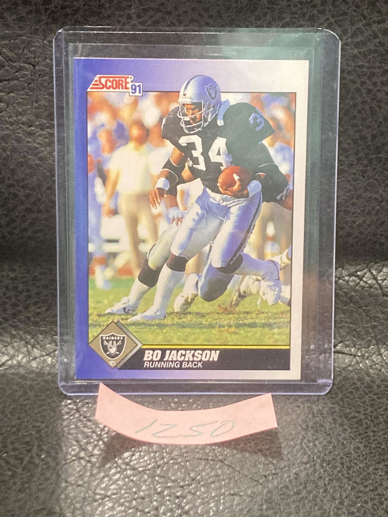 Bo Jackson Score 1991 Trading Card Raiders Football Nfl #100 Los Angeles Oakland (1 of 2)