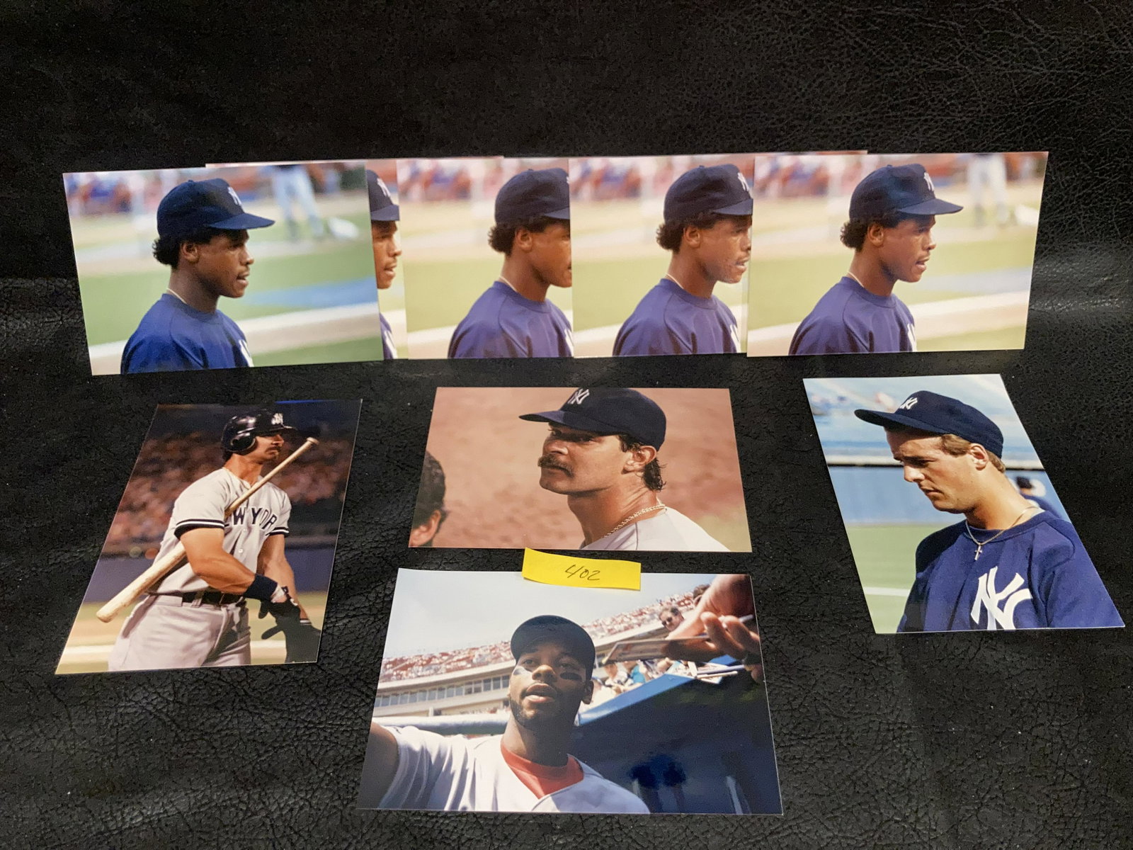 Lot Of 9 Unlicensed Sport Photos Rick Henderson Don Mattingly: Lot Of 9 Unlicensed Sport Photos Rick Henderson Don Mattingly
