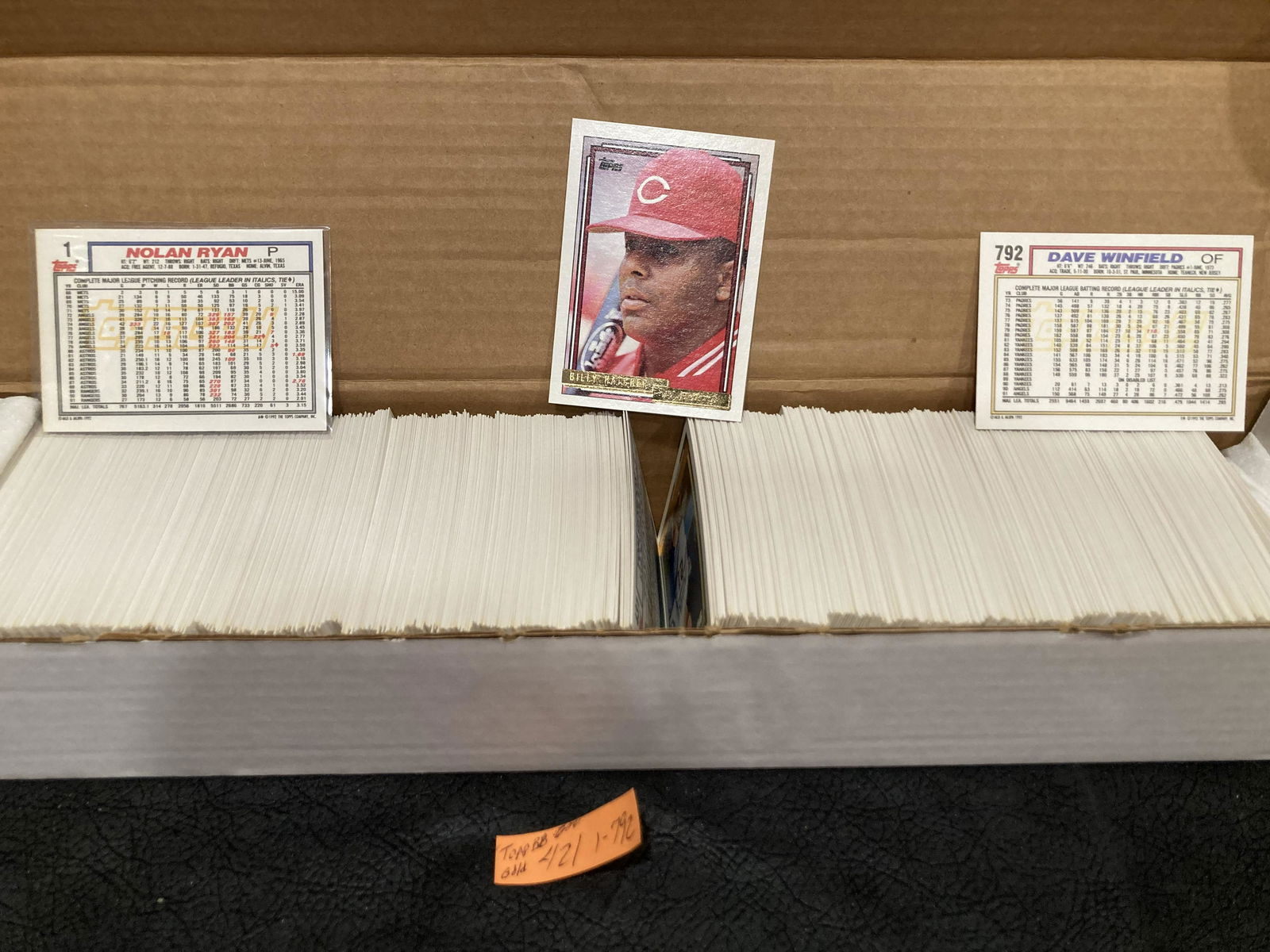 1992 Topps Gold Baseball Cards 1-792 (1 of 2)