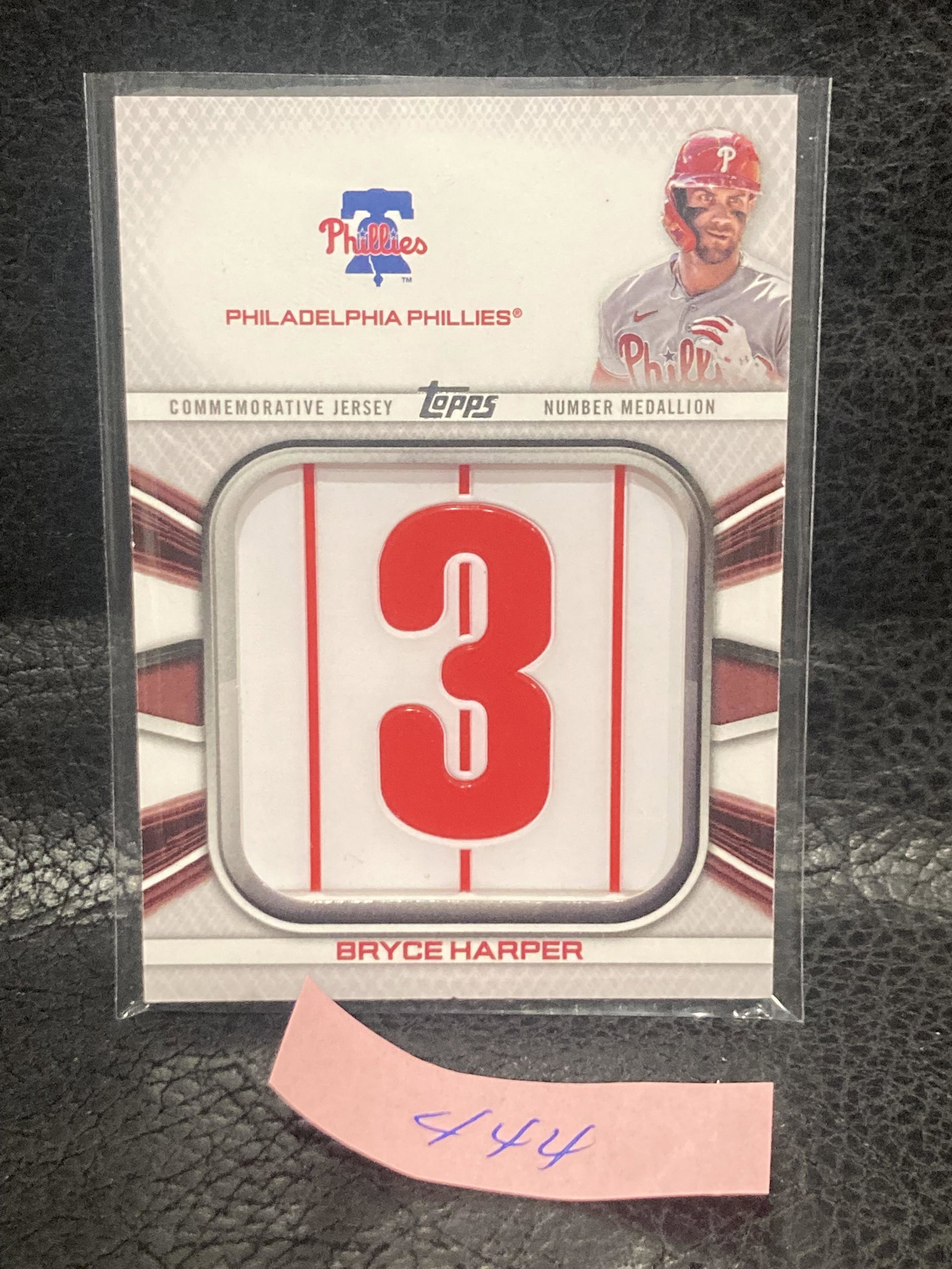 Bryce Harper 2022 Tops Player Jersey Number Medallion Card JNM-BH Phillies: Bryce Harper 2022 Tops Player Jersey Number Medallion Card JNM-BH Phillies