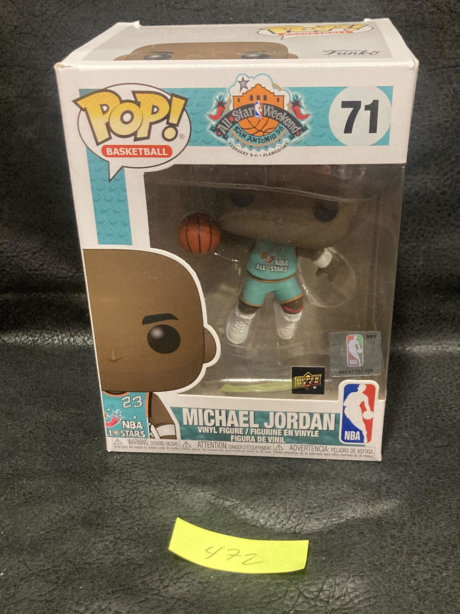 Nib Funko Pop Nba Michael Jordan All Star Weekend 96 #71 Upper Deck Vinyl Figure (1 of 4)