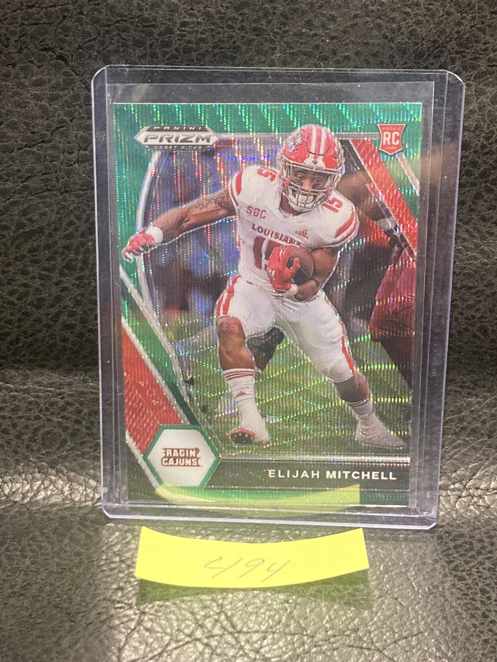 Elijah Mitchell 2021 Panini Prizm Draft Picks Prizms Green Wave #156 Rc: Elijah Mitchell 2021 Panini Prizm Draft Picks Prizms Green Wave #156 Rc