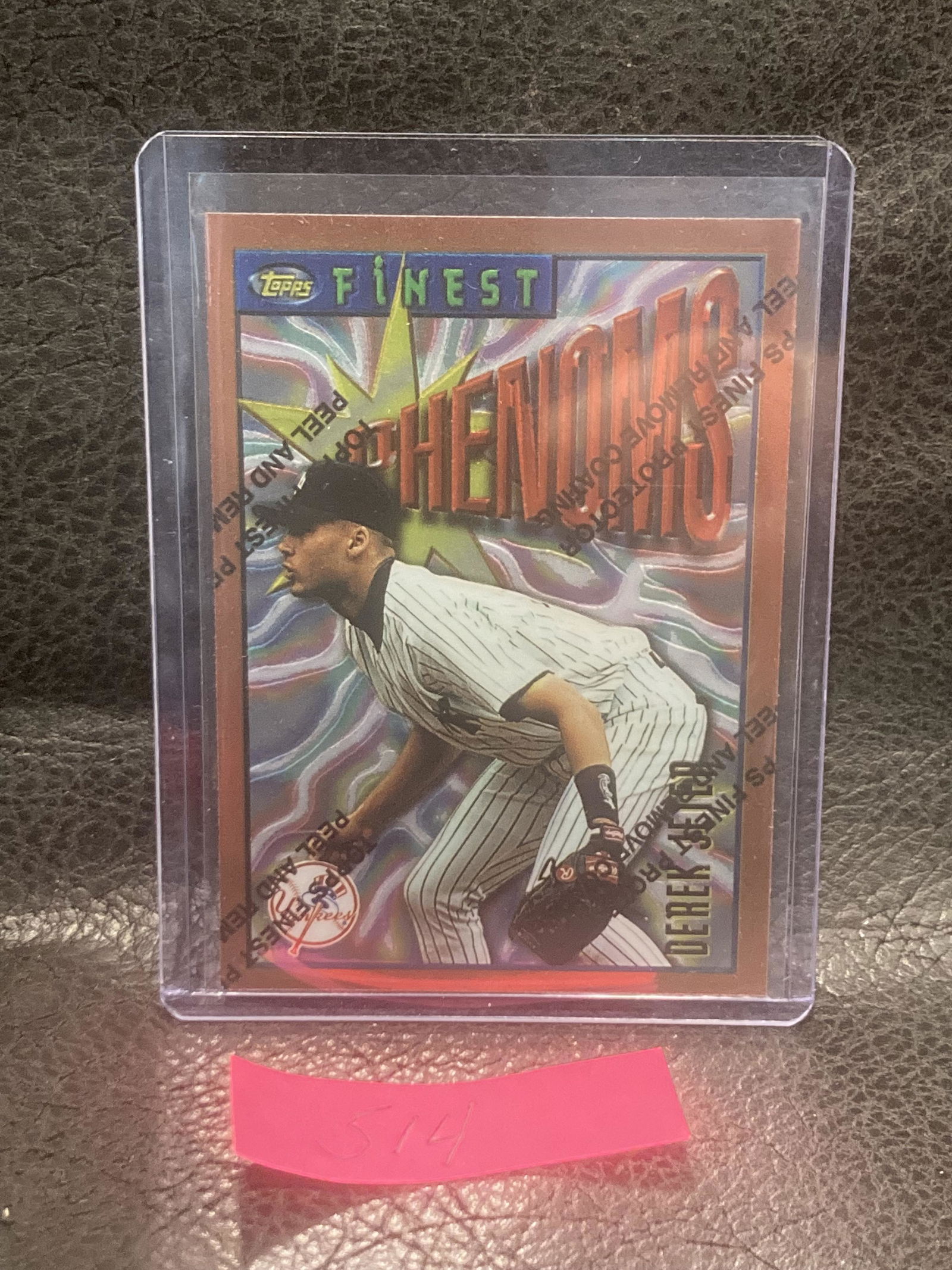 Derek Jeter 1996 Topps Finest Phenoms W/ Coating Rookie Rc #92 Yankees (1 of 2)