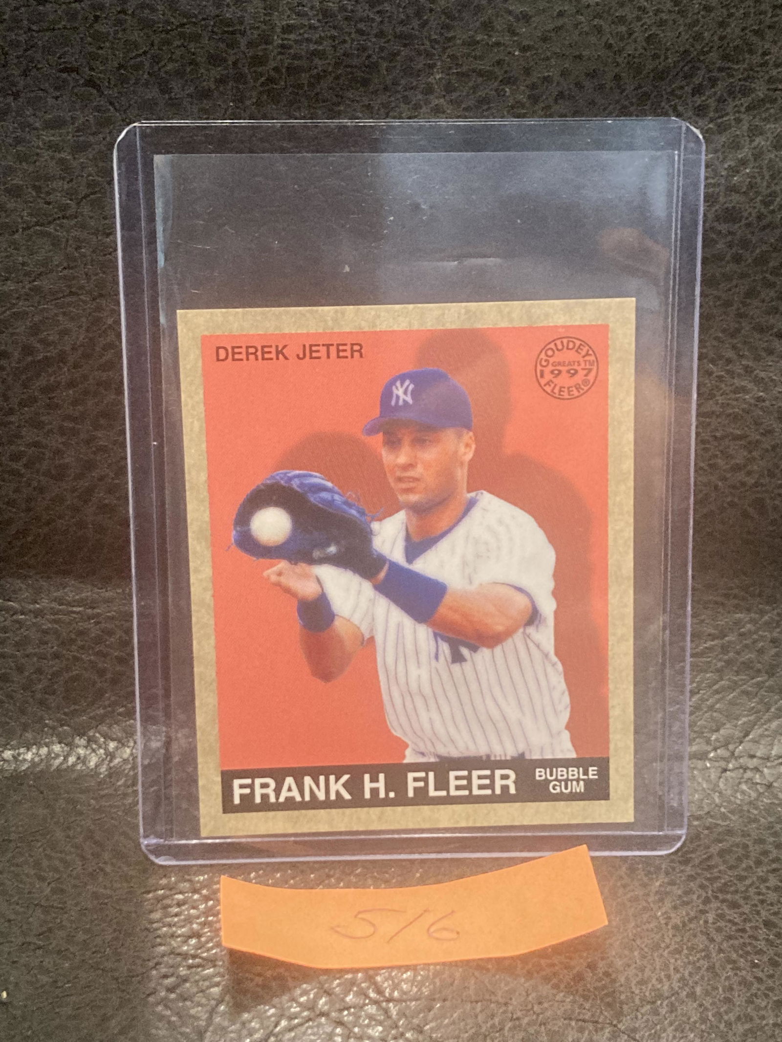 Derek Jeter 1997 Fleer Goudey Mini Green Ink #4 New York Yankees (1 of 2)