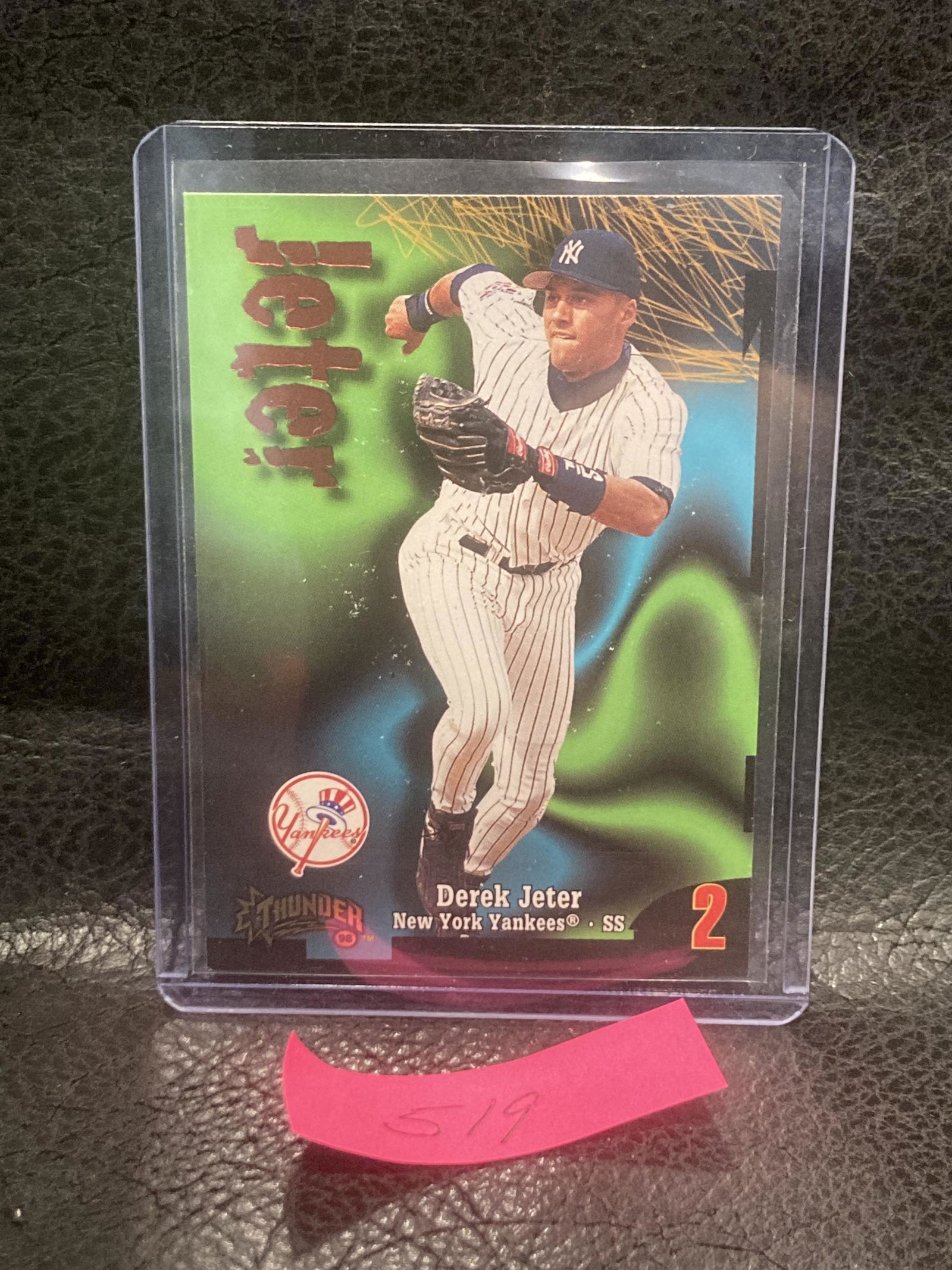 Derek Jeter 1998 Skybox Thunder #2 New York Yankees Mlb (1 of 2)
