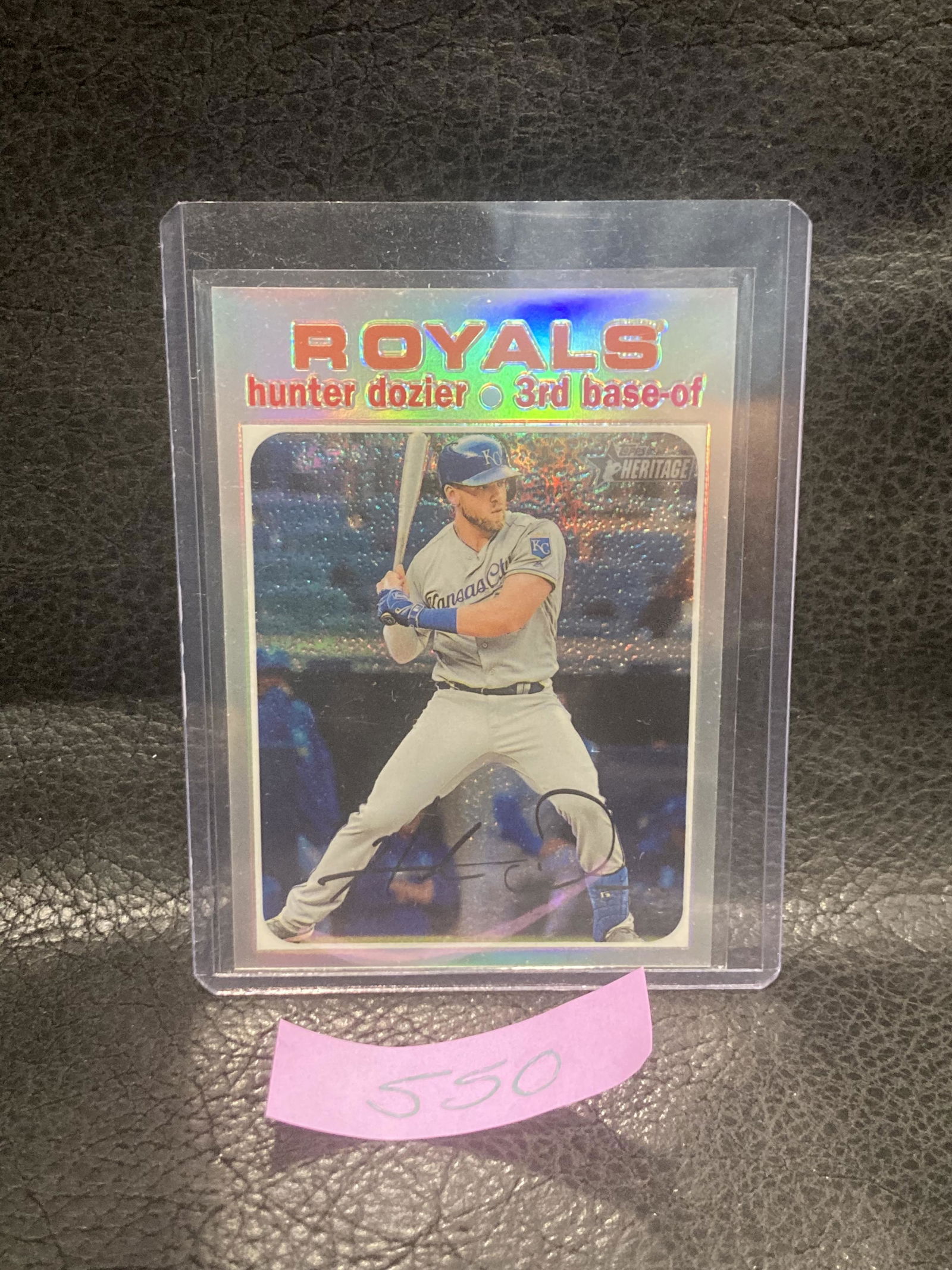 Hunter Dozier 2020 Topps Heritage Chrome Refractor Thc-487 #/571 Royals (1 of 2)