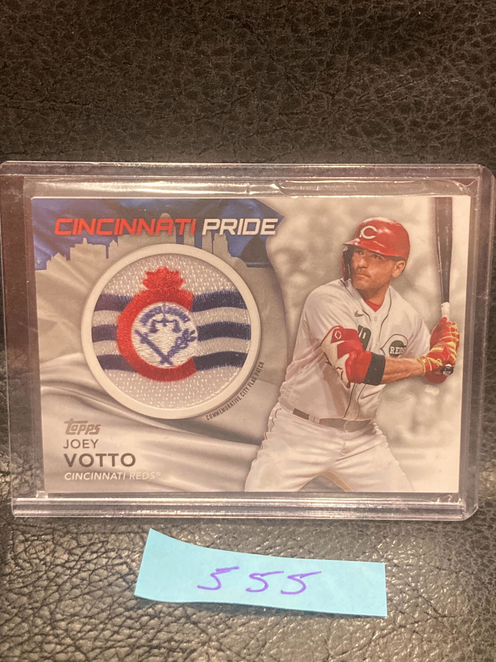 Joey Votto 2022 TOPPS COMMEMORATIVE CITY FLAG PATCH #CFP-JV CINCINNATI REDS (1 of 2)