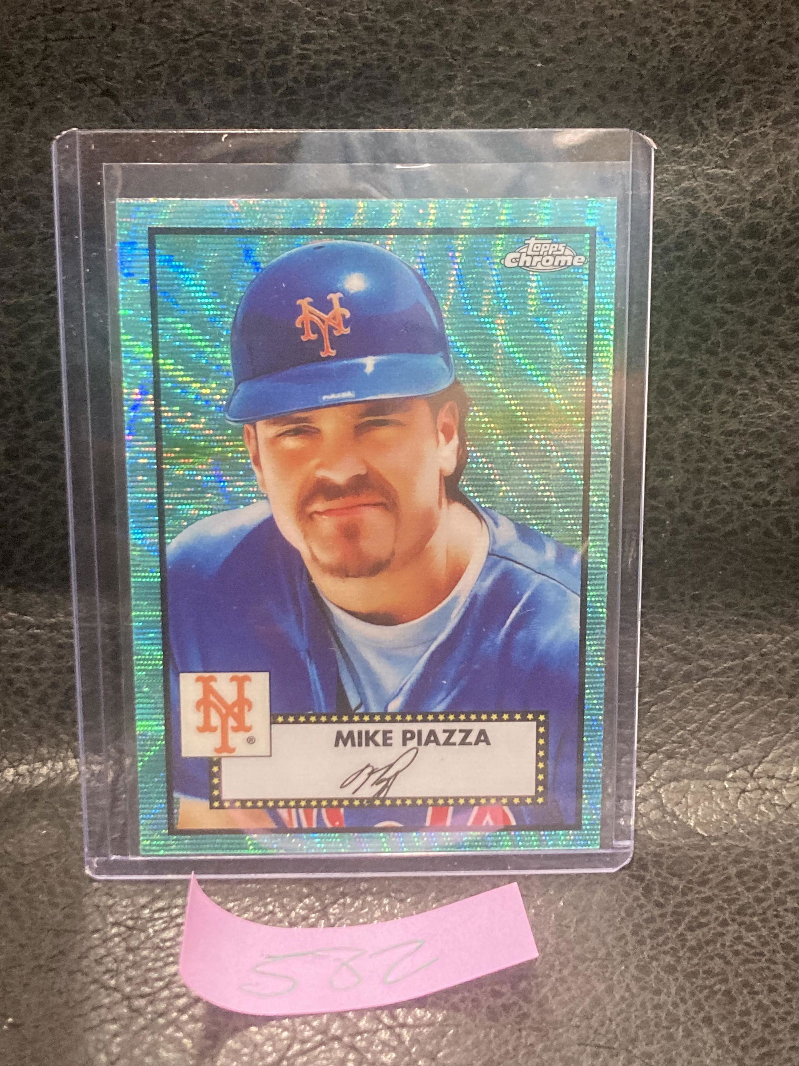 Mike Piazza 2021 Topps Chrome Platinum Anniversary Mets Aqua Wave Refractor (1 of 2)