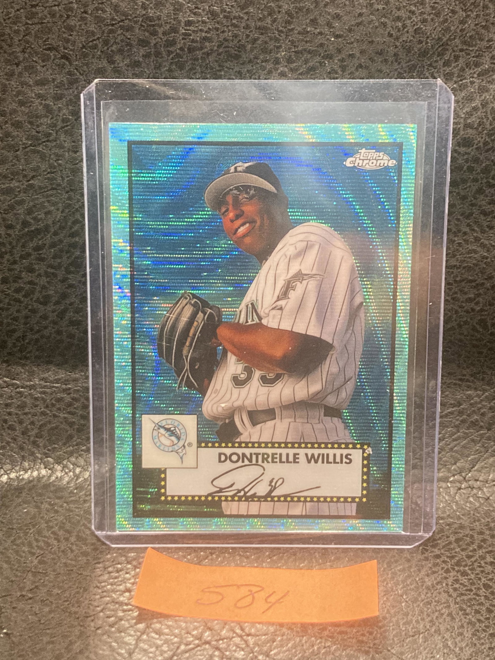 Dontrelle Willis 2021 Topps Chrome Platinum Anniversary Aqua Wave #629 Marlin: Dontrelle Willis 2021 Topps Chrome Platinum Anniversary Aqua Wave #629 Marlin
