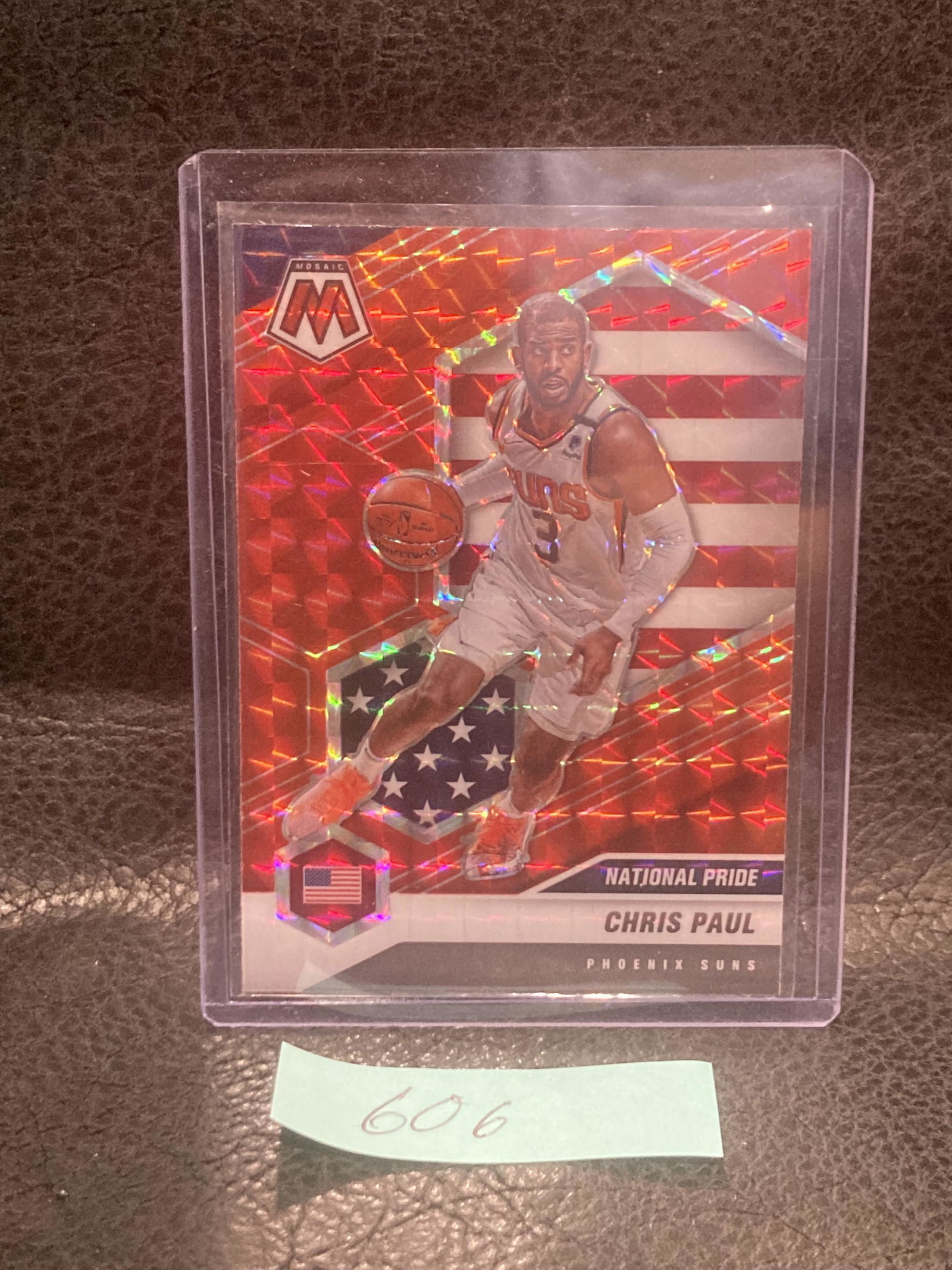 Chris Paul National Pride Red Wave Prizm Phoenix Suns 2020-21 Panini Mosaic (1 of 2)
