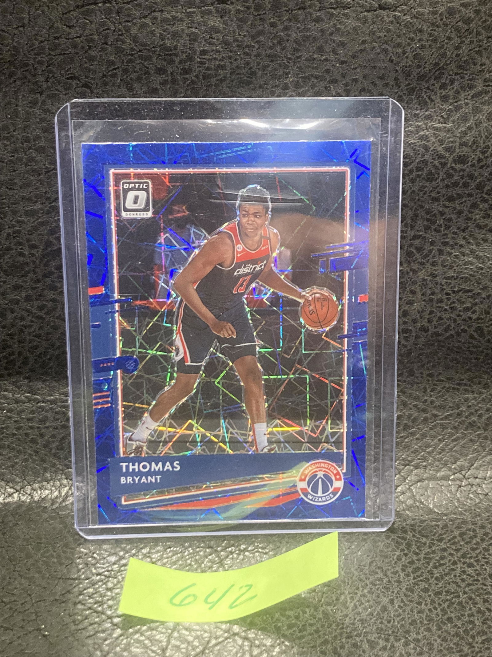 Thomas Bryant 2020-21 Donruss Optic Blue Velocity Laser Parallel Wizards (1 of 2)