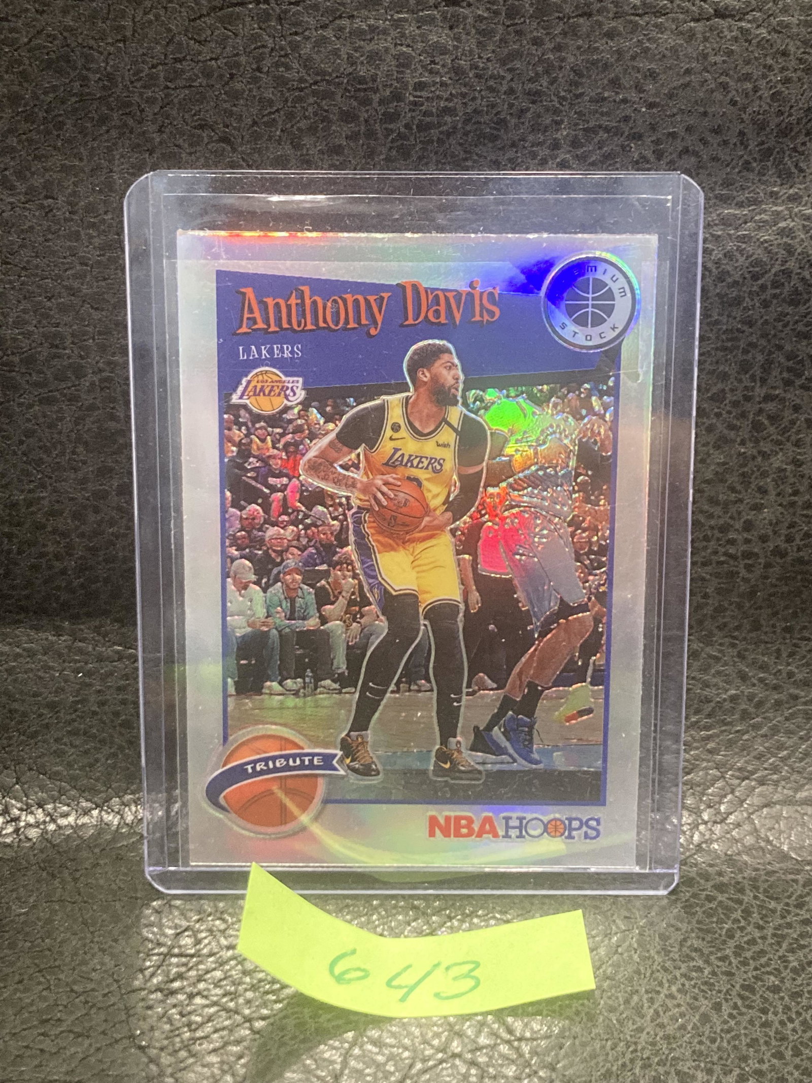 Anthony Davis 2019-2020 Nba Hoops Premium Stock #294 Tribute Silver Prizm Lakers (1 of 2)