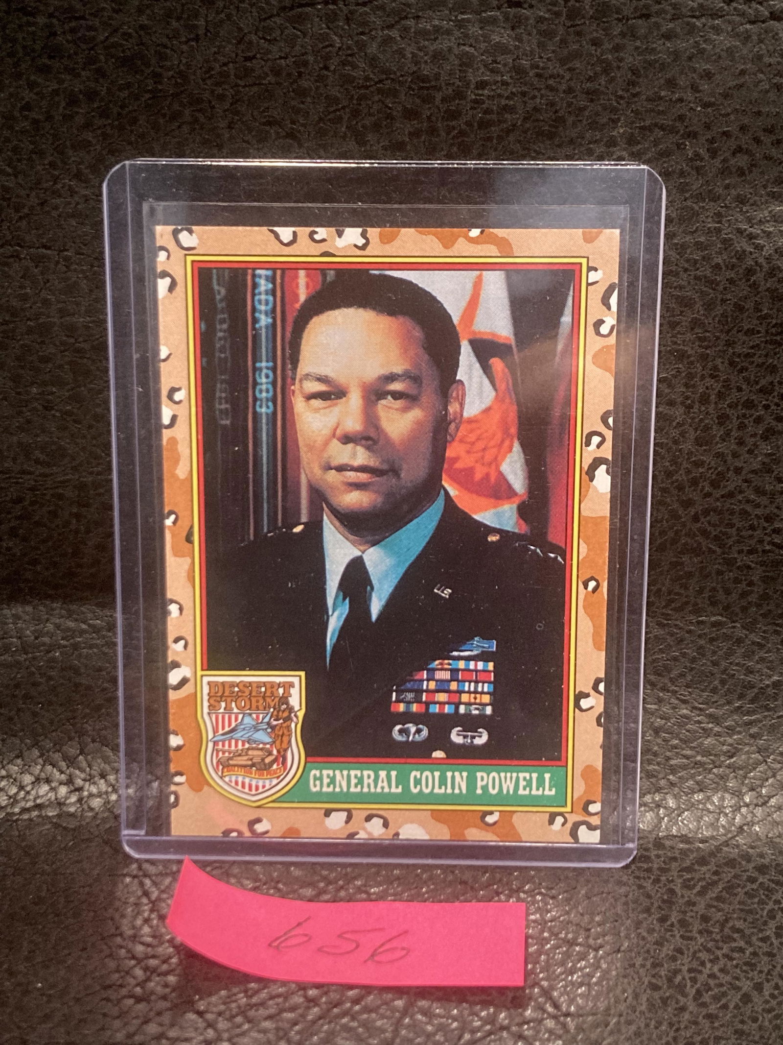 Colin Powell 1991 General #2 Desert Storm Topps Trading Card (1 of 2)