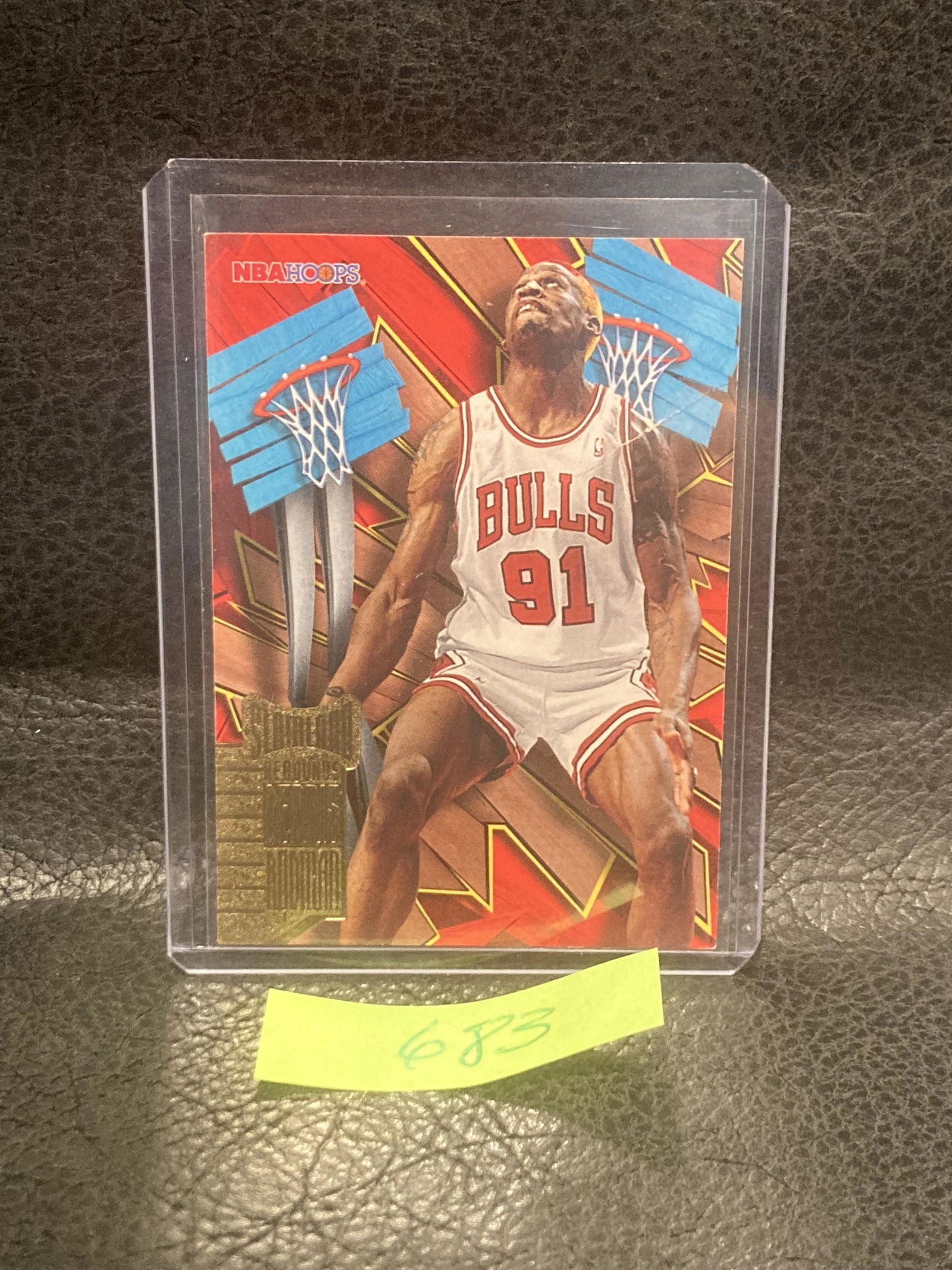 Dennis Rodman 1995-96 Hoops Slamland Rebounds #SL8 Bulls (1 of 2)