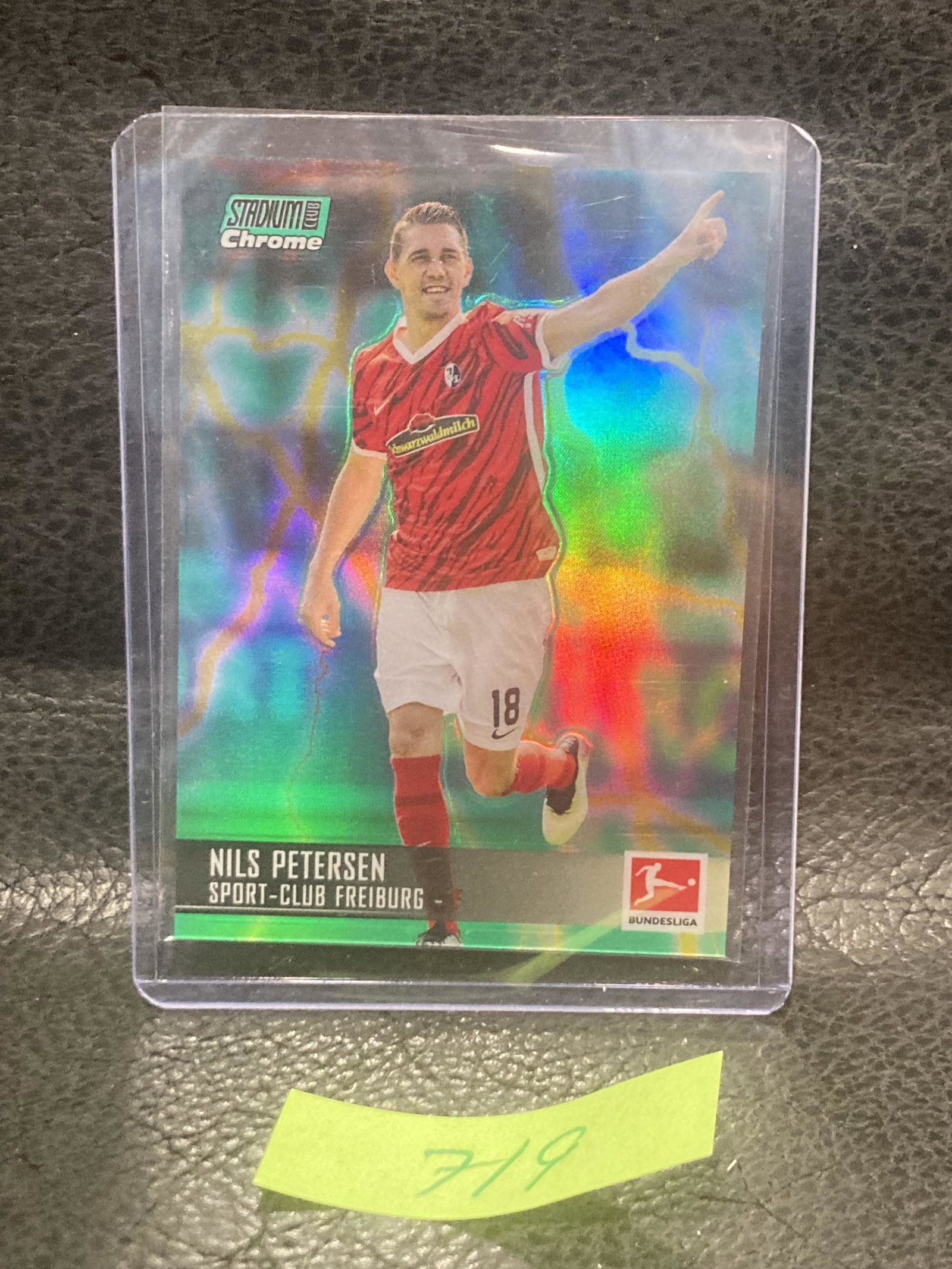 Nils Peterson 2021-22 Topps Stadium Club Bundesliga Chrome Refractor Greenyellow Electric Charge: Nils Peterson 2021-22 Topps Stadium Club Bundesliga Chrome Refractor Greenyellow Electric Charge #/75