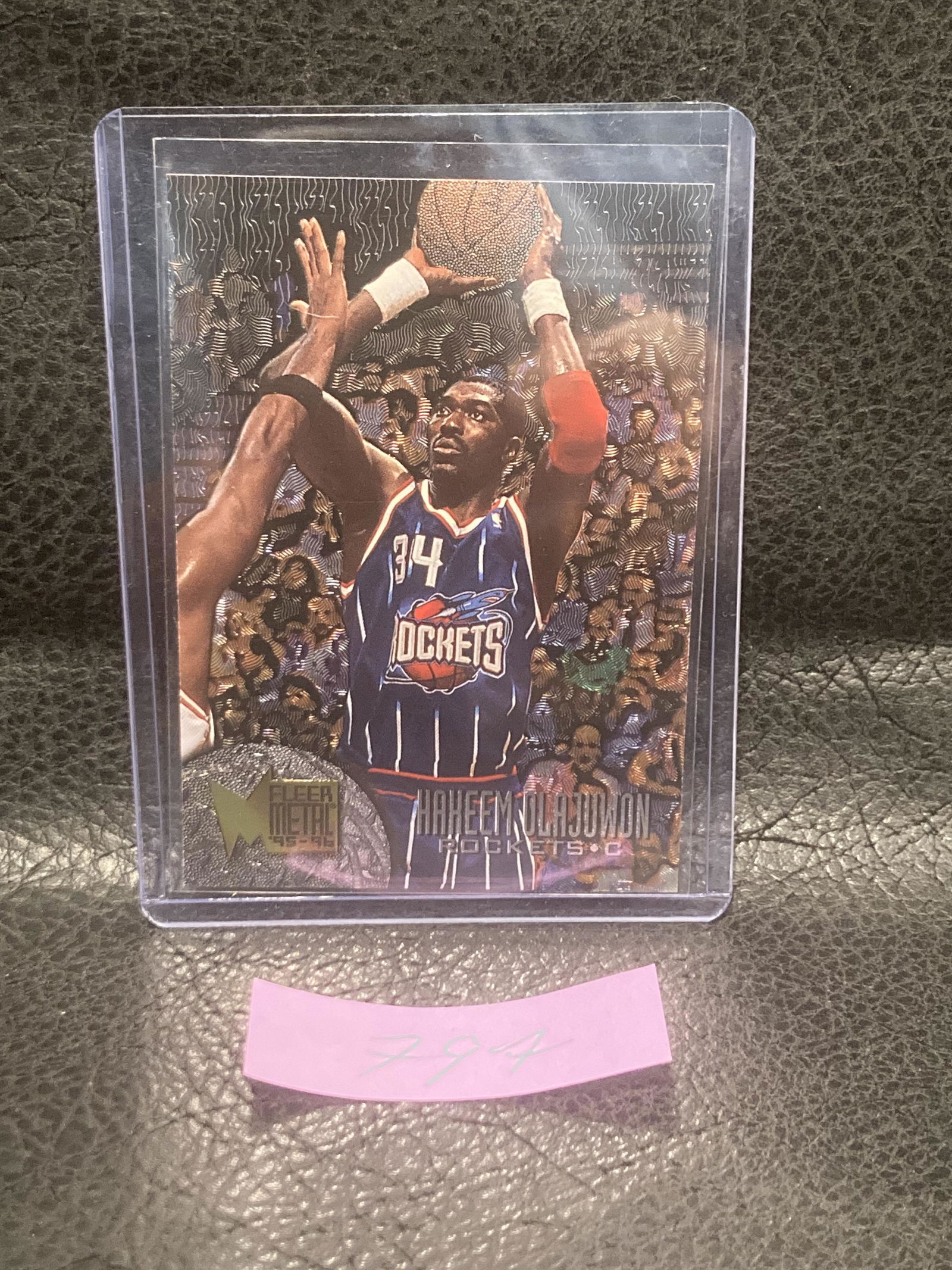 Hakeem Olajuwon 95-96 Fleer Metal #154 Houston Rockets Hof (1 of 2)