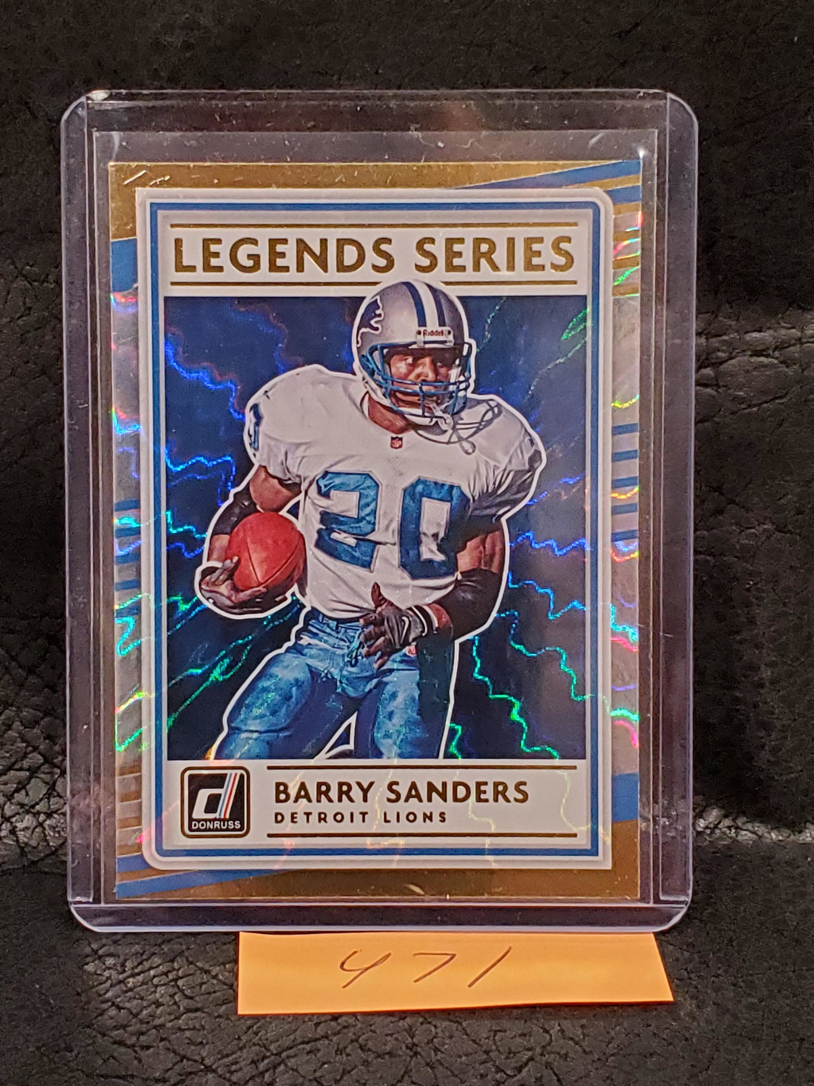 Barry Sanders 2020 Donruss Legends Series Silver Insert Detroit Lions #LS-BS (1 of 2)