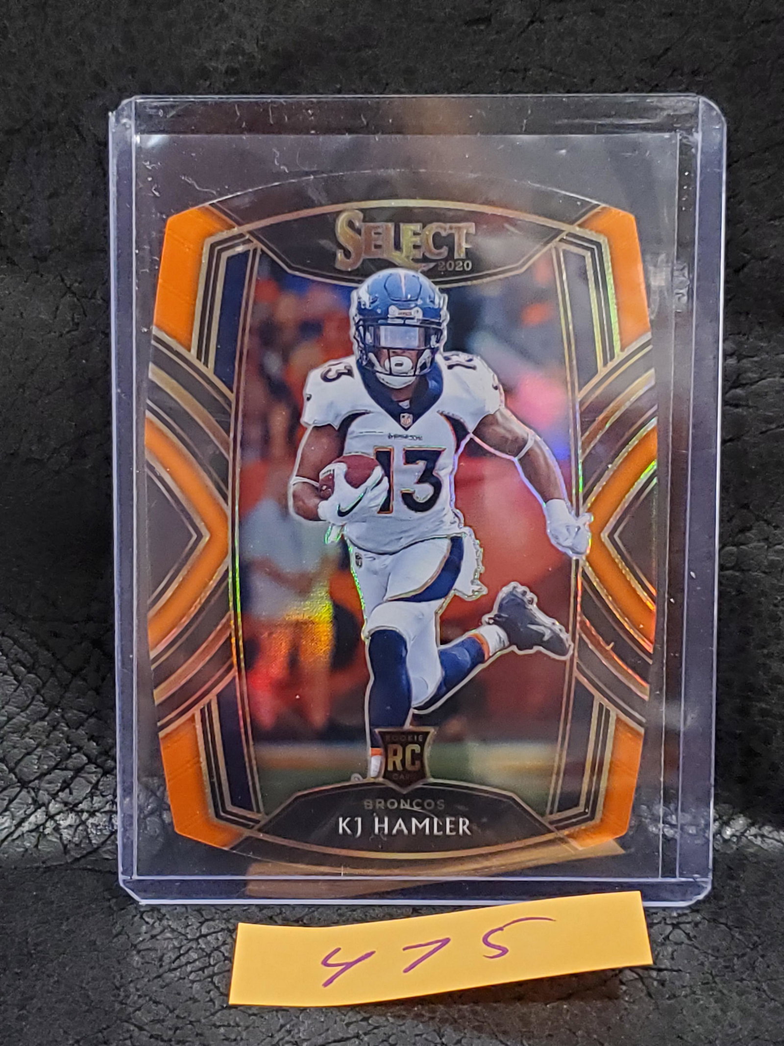 KJ Hamler 2020 Select Club Level Orange Die-Cut Rookie Denver Broncos #267 (1 of 2)