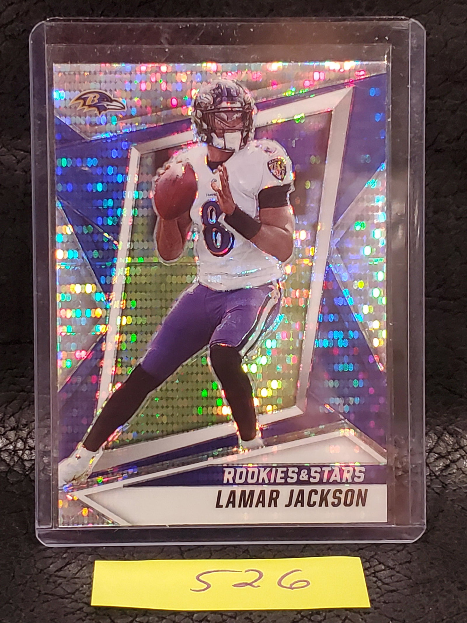 Lamar Jackson 2021 Rookies and Stars Silver Pulsar Baltimore Ravens #15 (1 of 2)