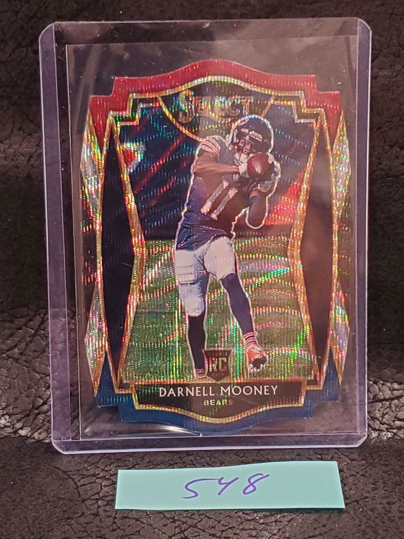 Darnell Mooney 2020 Select Tri-Color Premier Level Rookie Die-Cut Chicago Bears #200 (1 of 2)