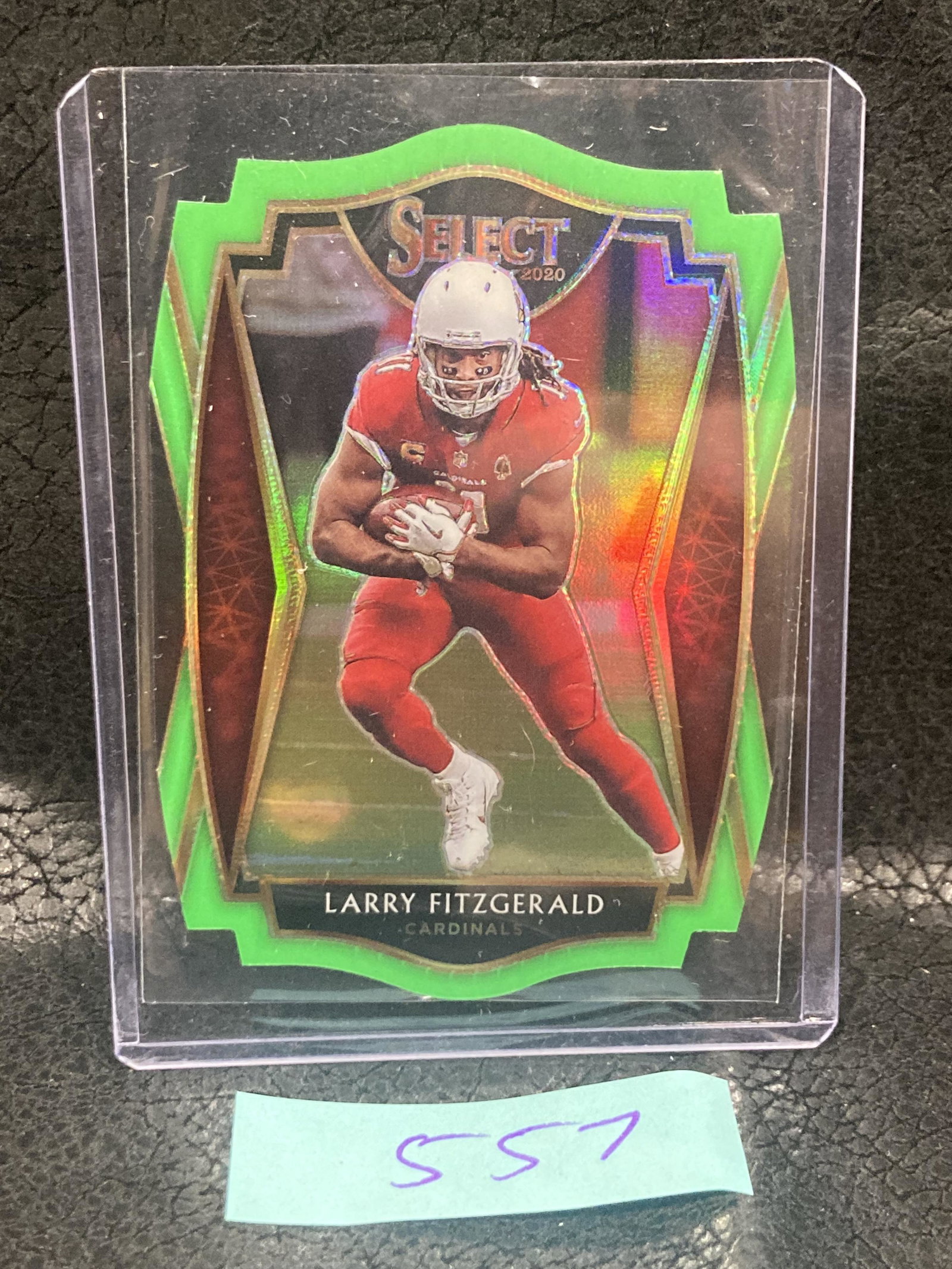 Larry Fitzgerald 2020 Select Green Premier Level Die-Cut Arizona Cardinals #122 (1 of 2)