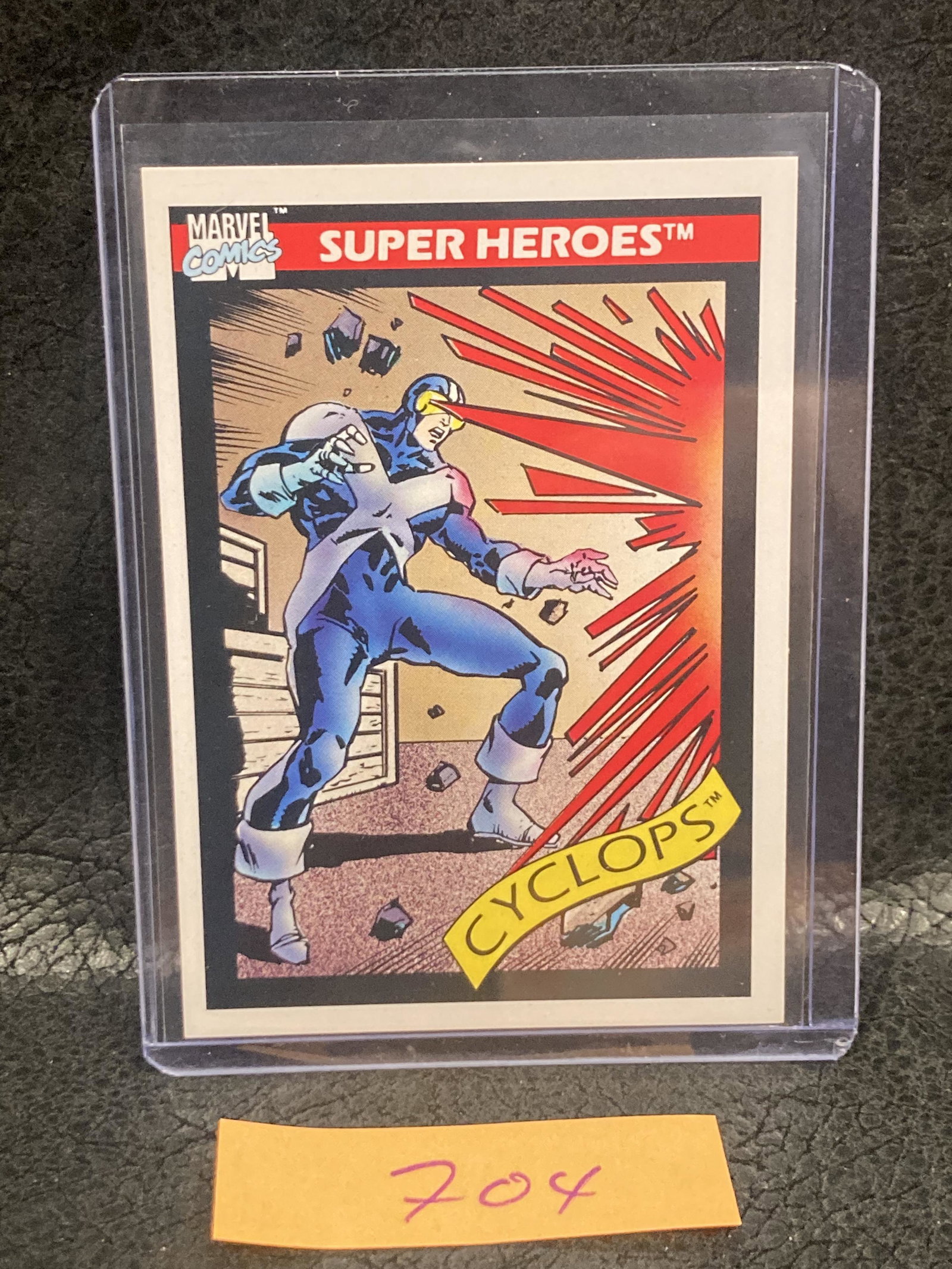 Cyclops #8 1990 Impel Marvel Universe Trading Card: Cyclops #8 1990 Impel Marvel Universe Trading Card