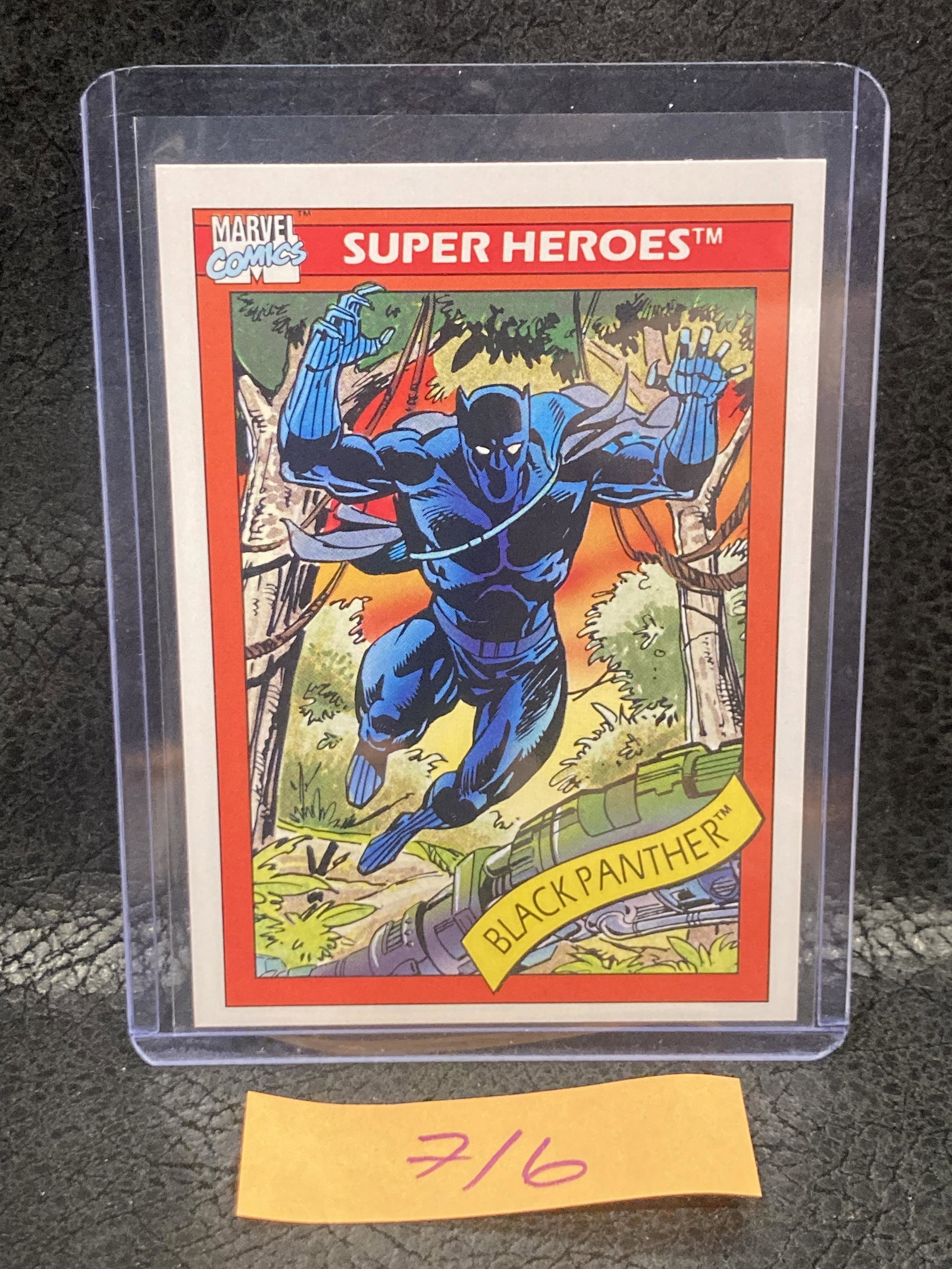 Black Panther #20 1990 Impel Marvel Universe Trading Card: Black Panther #20 1990 Impel Marvel Universe Trading Card