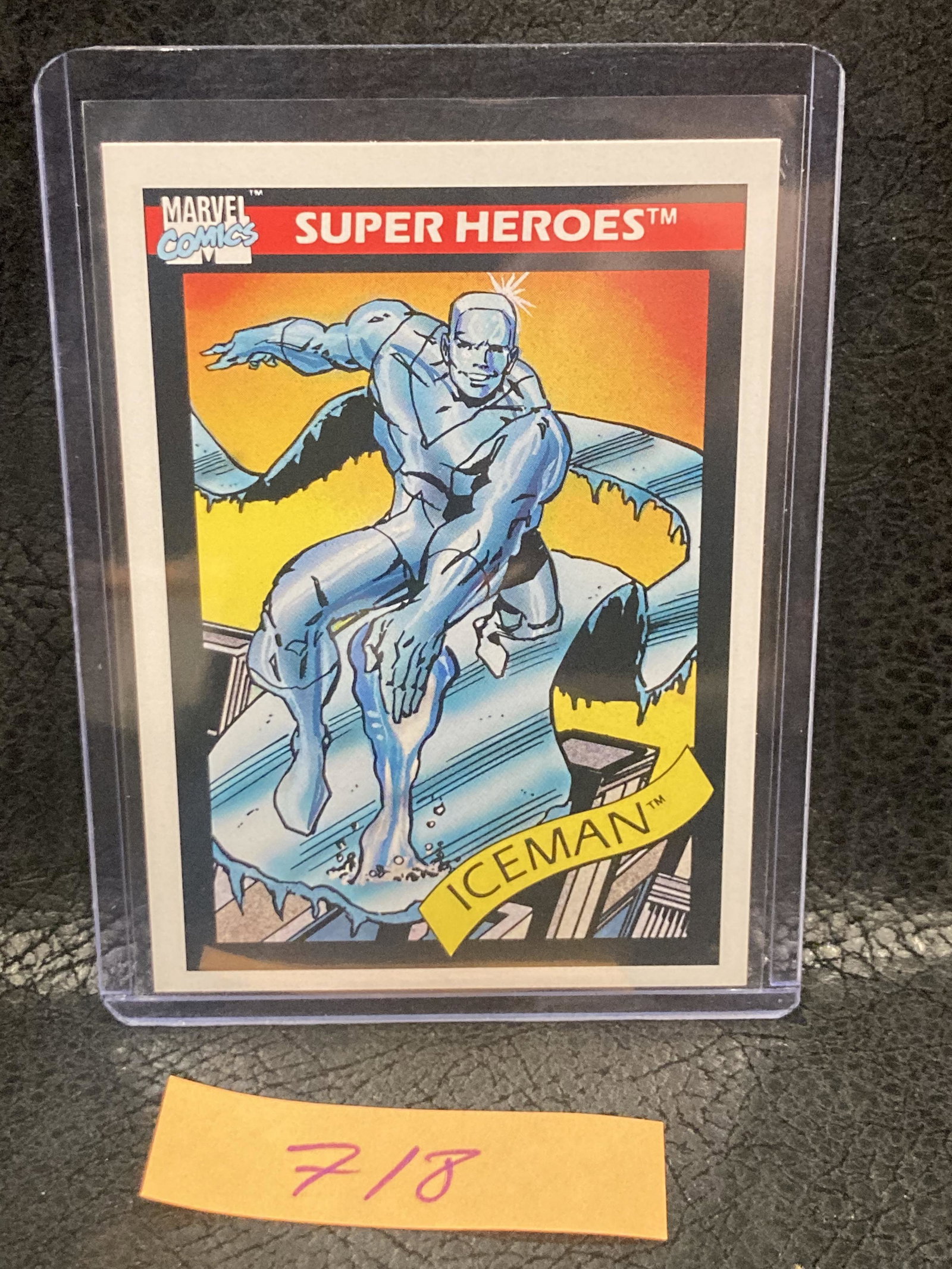 22 Iceman 1990 Impel Marvel Universe Trading Card: 22 Iceman 1990 Impel Marvel Universe Trading Card