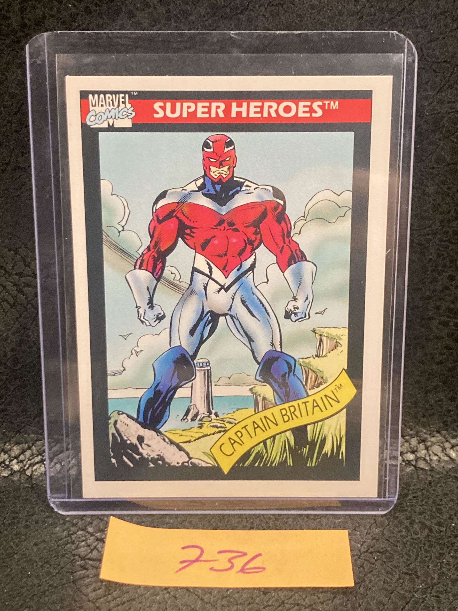 Captain Britain #40 1990 Impel Marvel Universe Trading Card: Captain Britain #40 1990 Impel Marvel Universe Trading Card