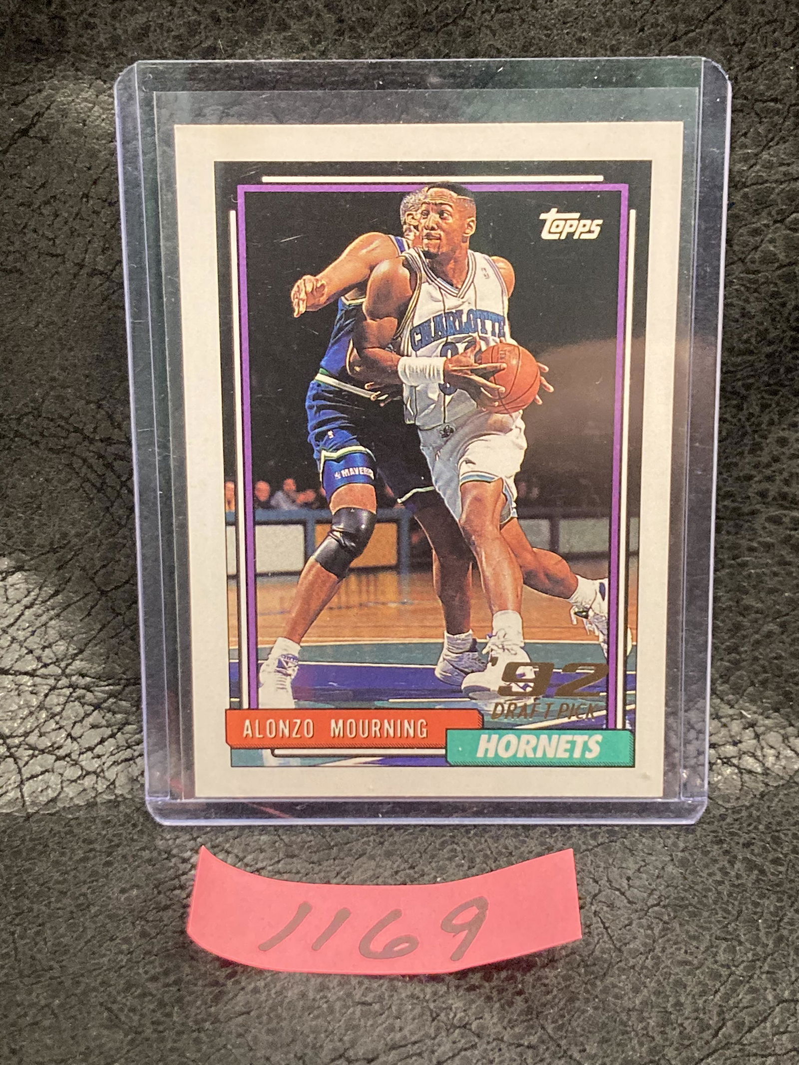 Alonzo Mourning 1993 Topps Draft Pick Rookie Charlotte Hornets #393 (1 of 2)