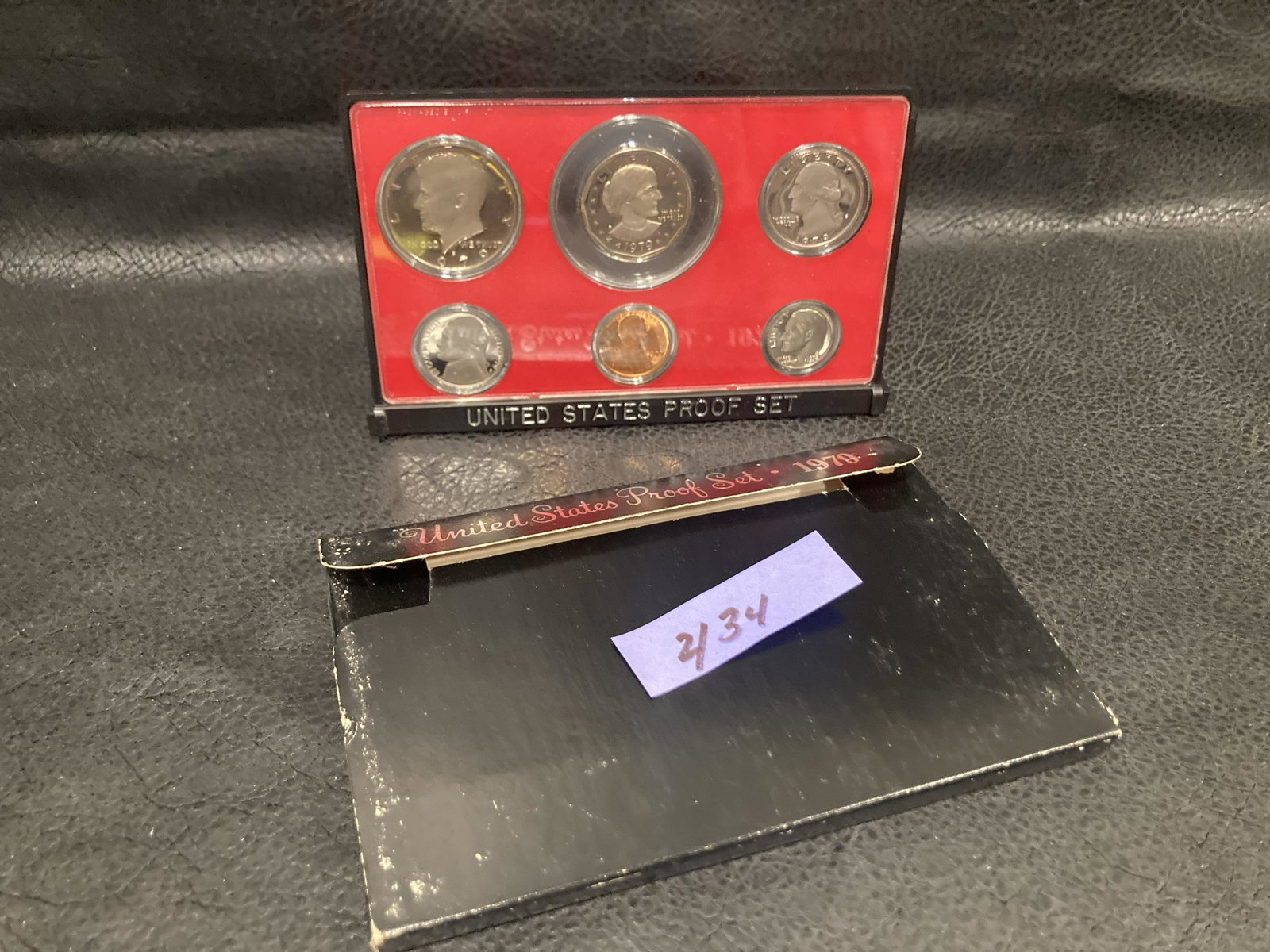 1979 S United States Mint Annual 6 Coin Proof Set With Sba $1 And Original Box Show Waer On Box (1 of 2)