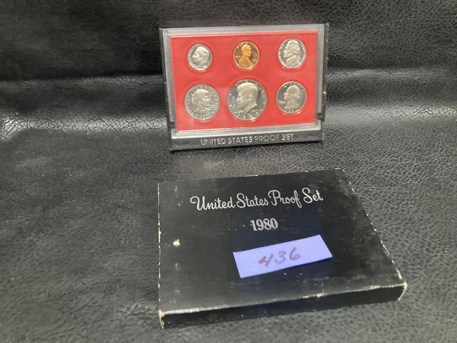 1980 S United States Mint Annual 6 Coin Proof Set With Original Box As Issued Box Shows Wear (1 of 2)