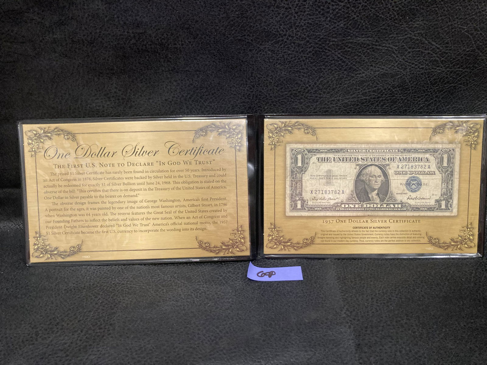 Series 1957 $1 One Dollar Silver Certificate Note Silver Certificate One Dollar Bill First In God We (1 of 3)