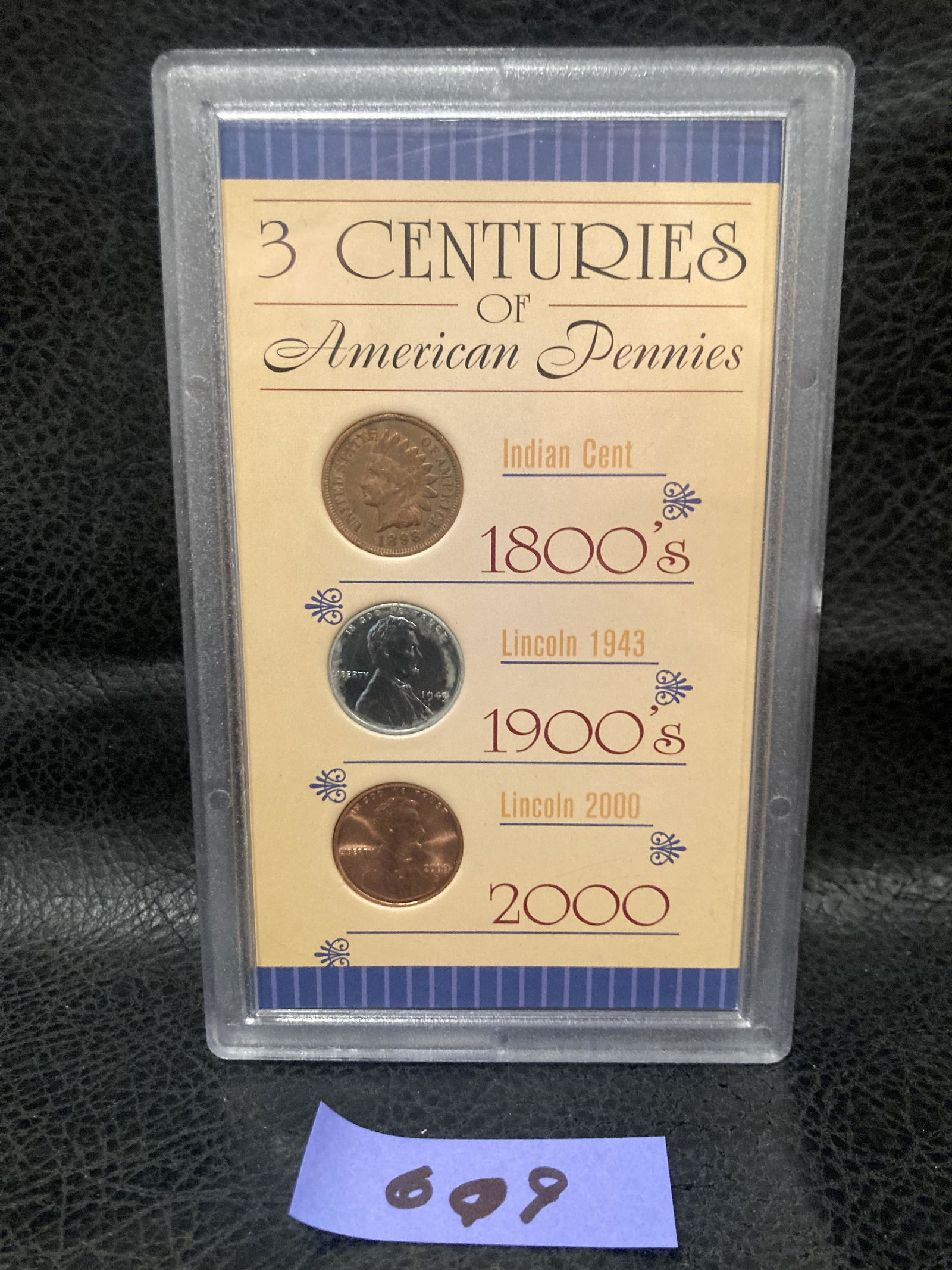 3 Centuries Of American Pennies 3 Coin Set 1898 1943 2000 (1 of 2)