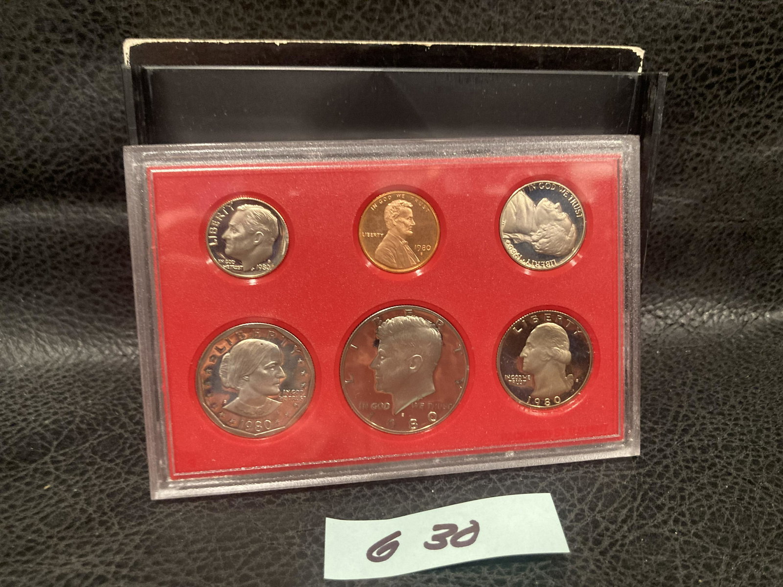 1980-S Proof Set United States US Mint Original Government Packaging Box SBA (1 of 2)