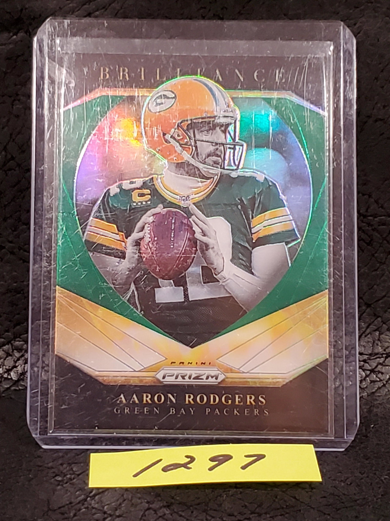 Aaron Rodgers 2020 Prizm Brilliance Silver Insert Green Bay Packers #10 (1 of 2)
