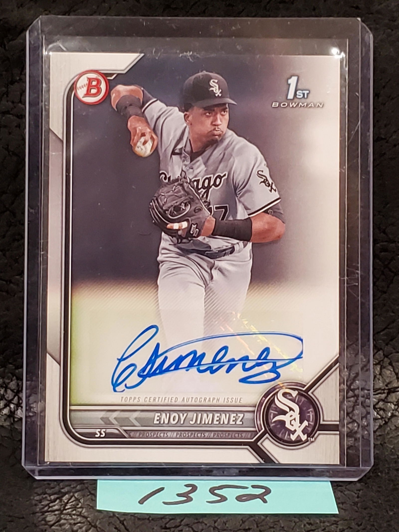 Enoy Jimenez 2022 Bowman Rookie Auto 1st Bowman Chicago White Sox #PPA-EJZ (1 of 2)